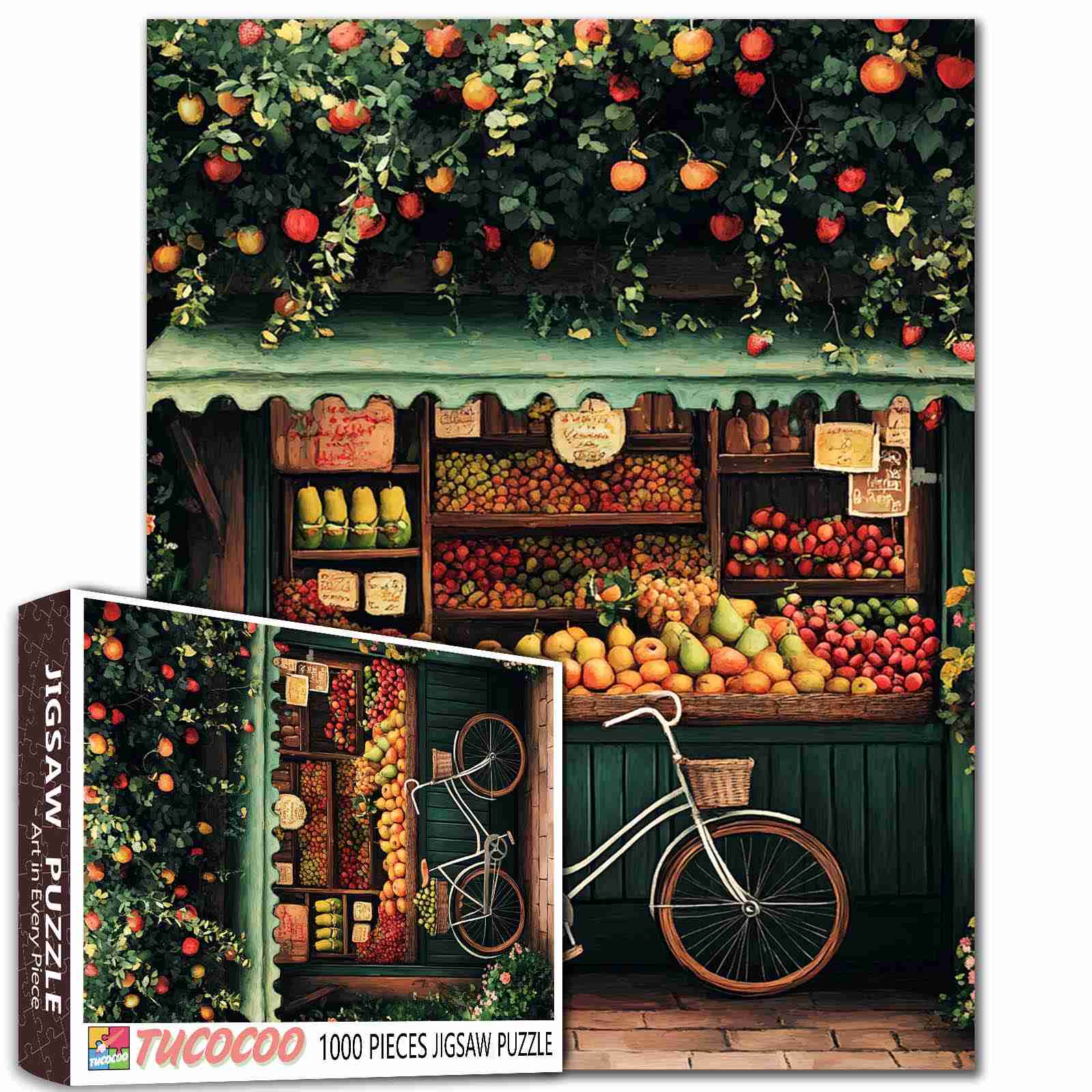 tucocoo-countryside-fruit-stand-puzzle-1000-teile-obststand image 1