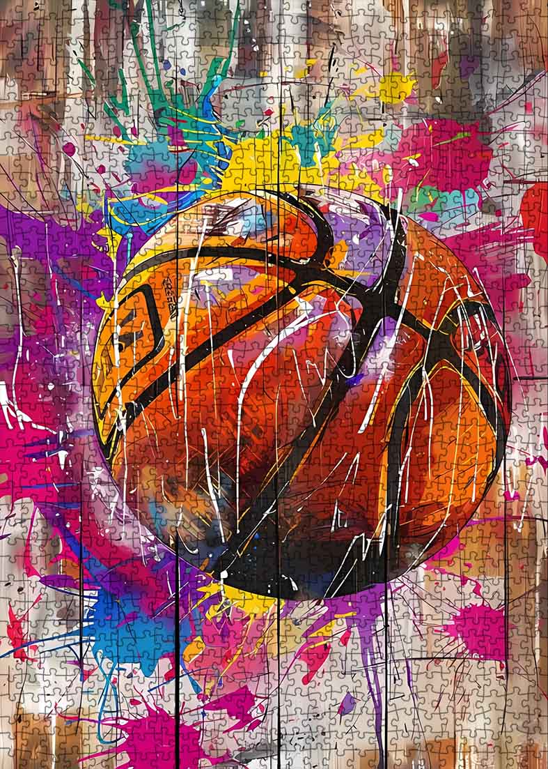 tucocoo-basketball-graffiti-wooden-board-puzzle-1000-teile image 2