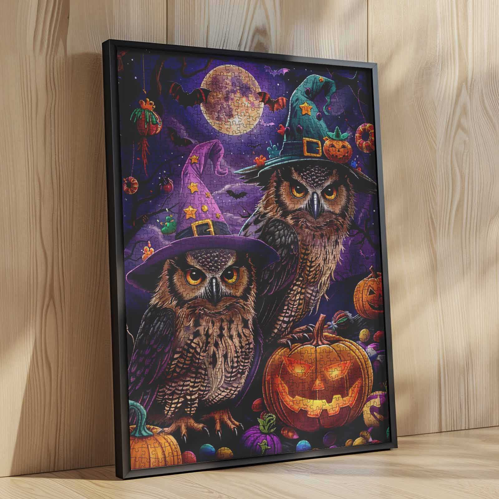 tucocoo-witch-hat-owl-puzzle-1000-teile-halloween-eule image 4