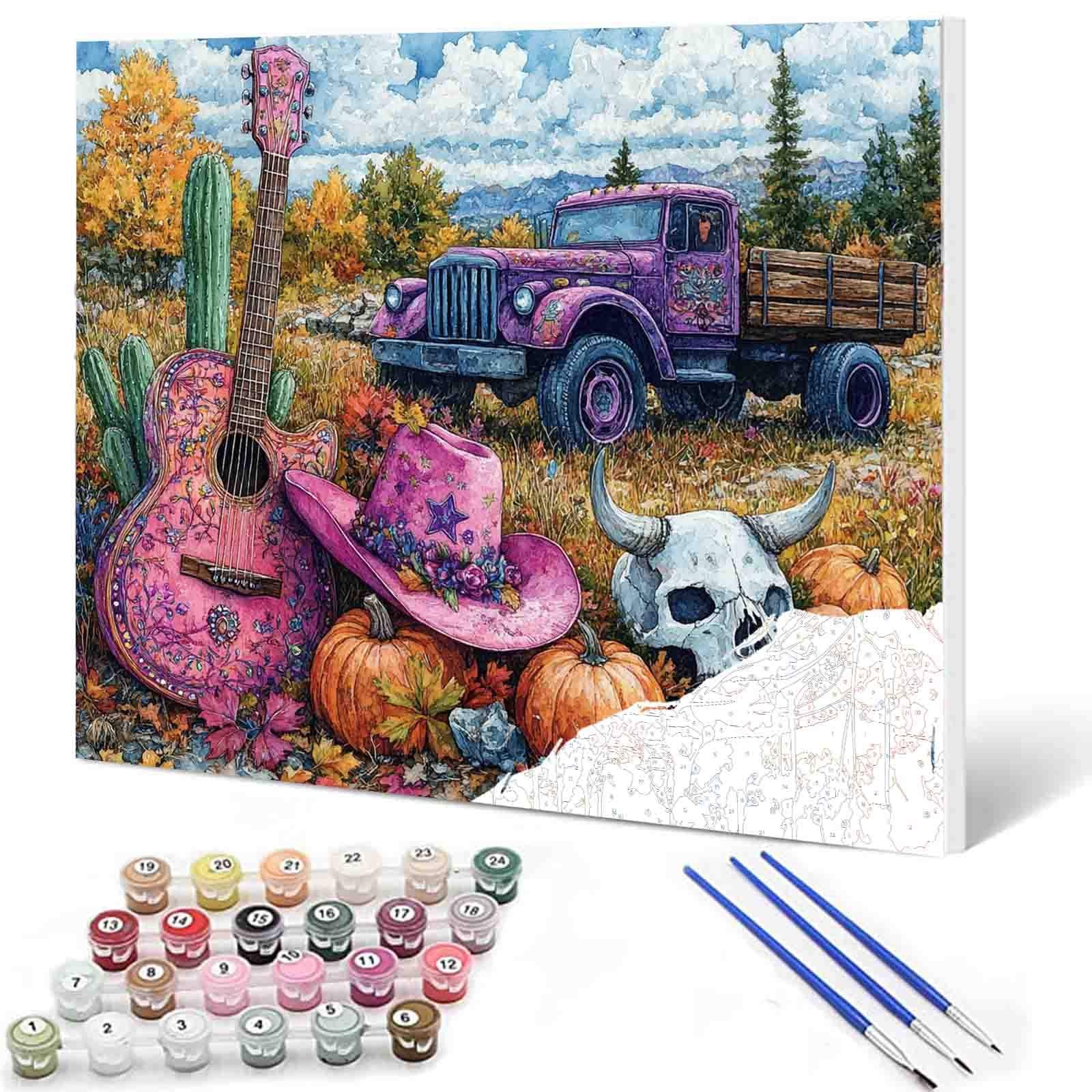 tucocoo-paint-by-numbers-autumn-country-charm-malen-nach-zahlen-ohne-rahmen-herb image 1