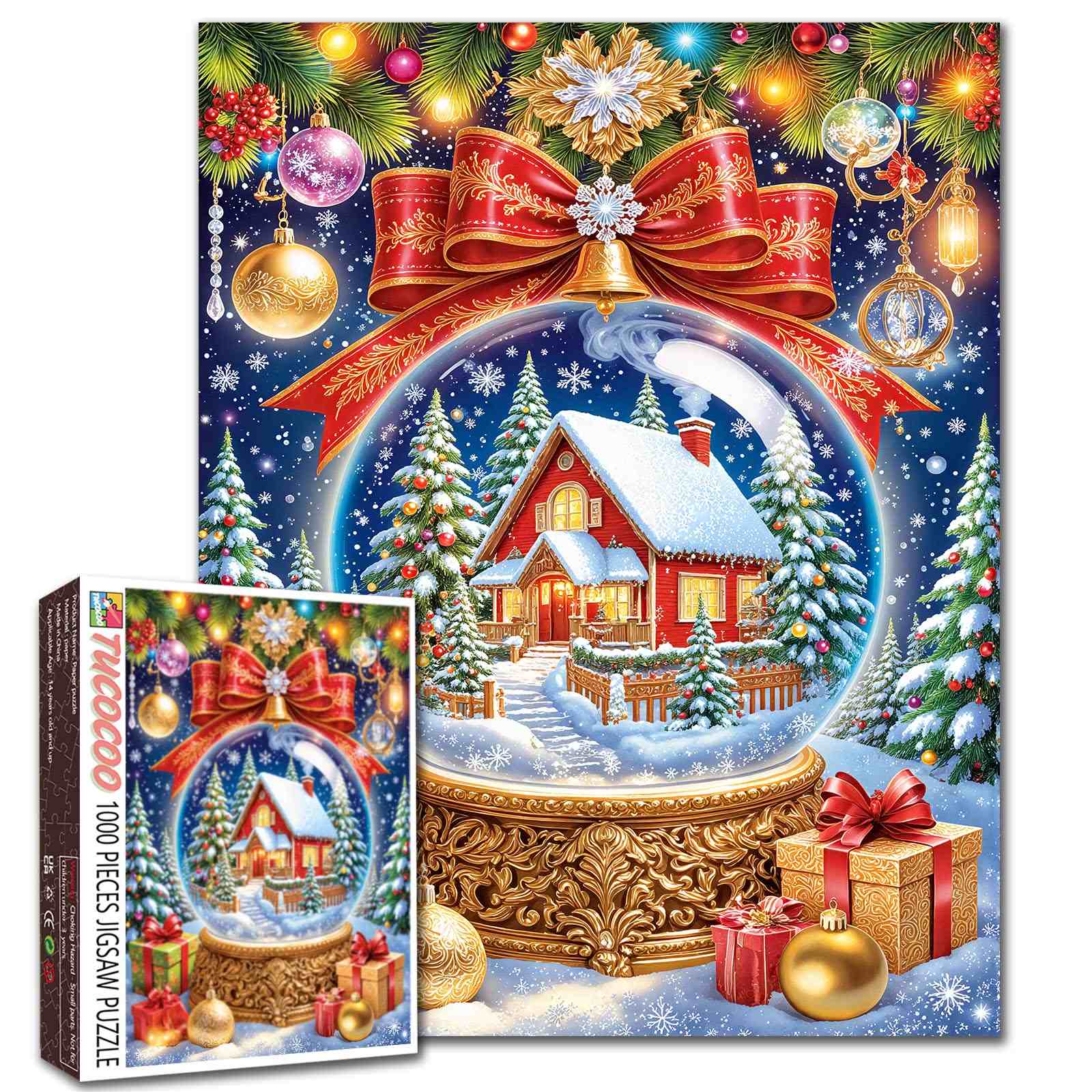 tucocoo-christmas-cottage-puzzle-1000-teile-weihnachten image 1