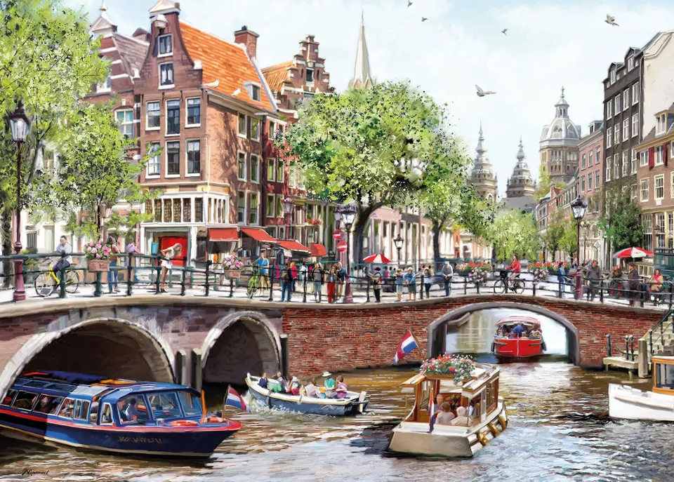 otter-house-amsterdam-puzzle-1000-teile-stadt image 1