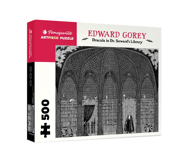 pomegranate-edward-gorey-dracula-puzzle-500-teile-library image 1