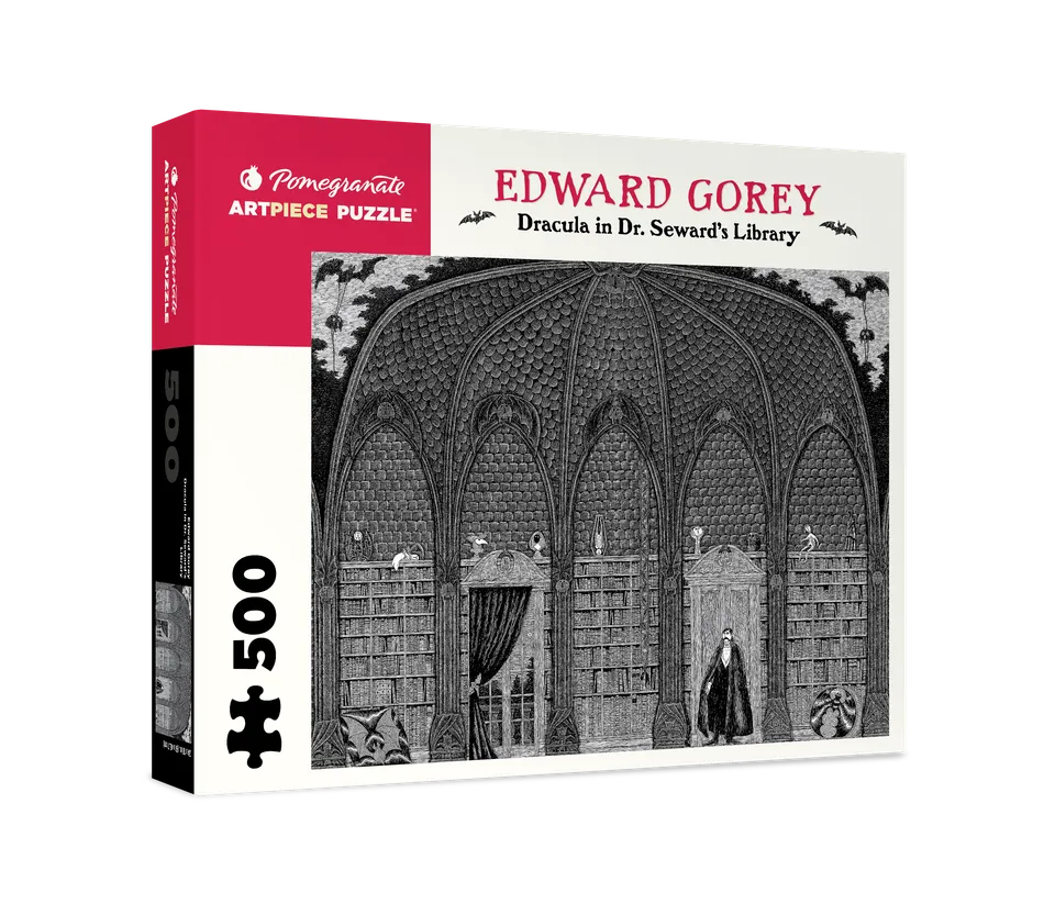 pomegranate-edward-gorey-dracula-puzzle-500-teile-library image 1