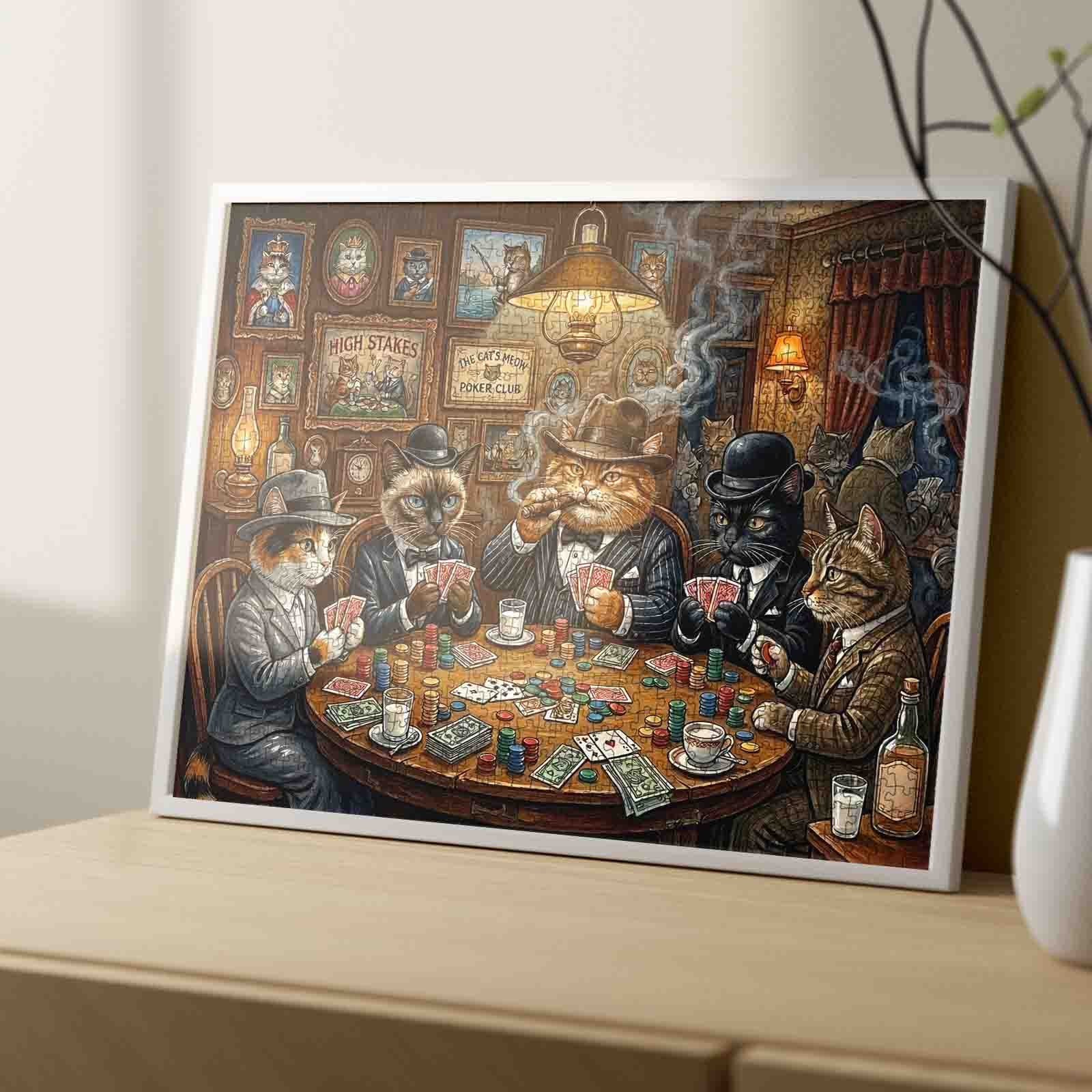 tucocoo-jigsaw-puzzles-mafia-cats-poker-night-puzzle-1000-teile image 4