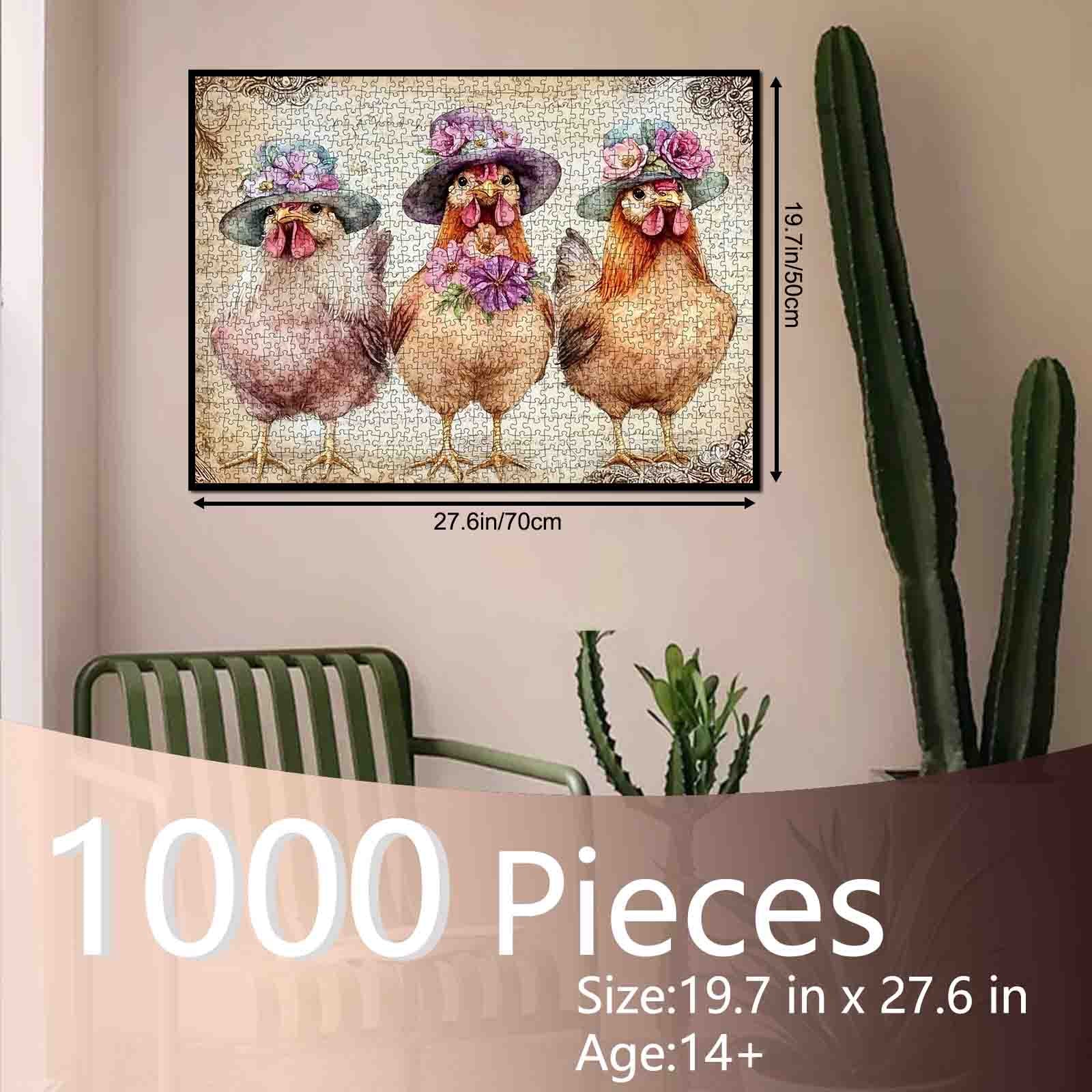 tucocoo-floral-hat-chickens-puzzle-1000-teile-h-hner image 5
