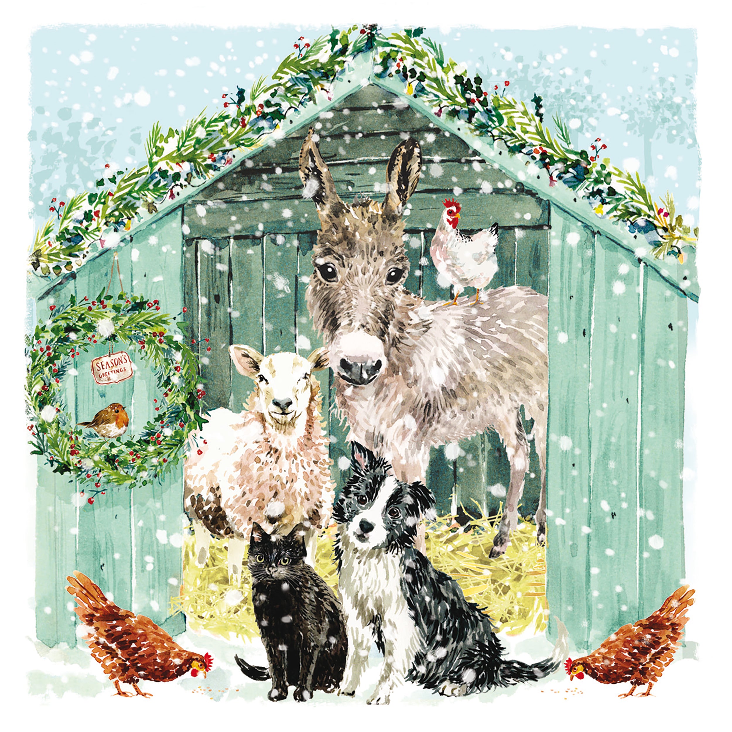 otter-house-christmas-donkeys-friends-weihnachtskarten-set-sortiert image 3