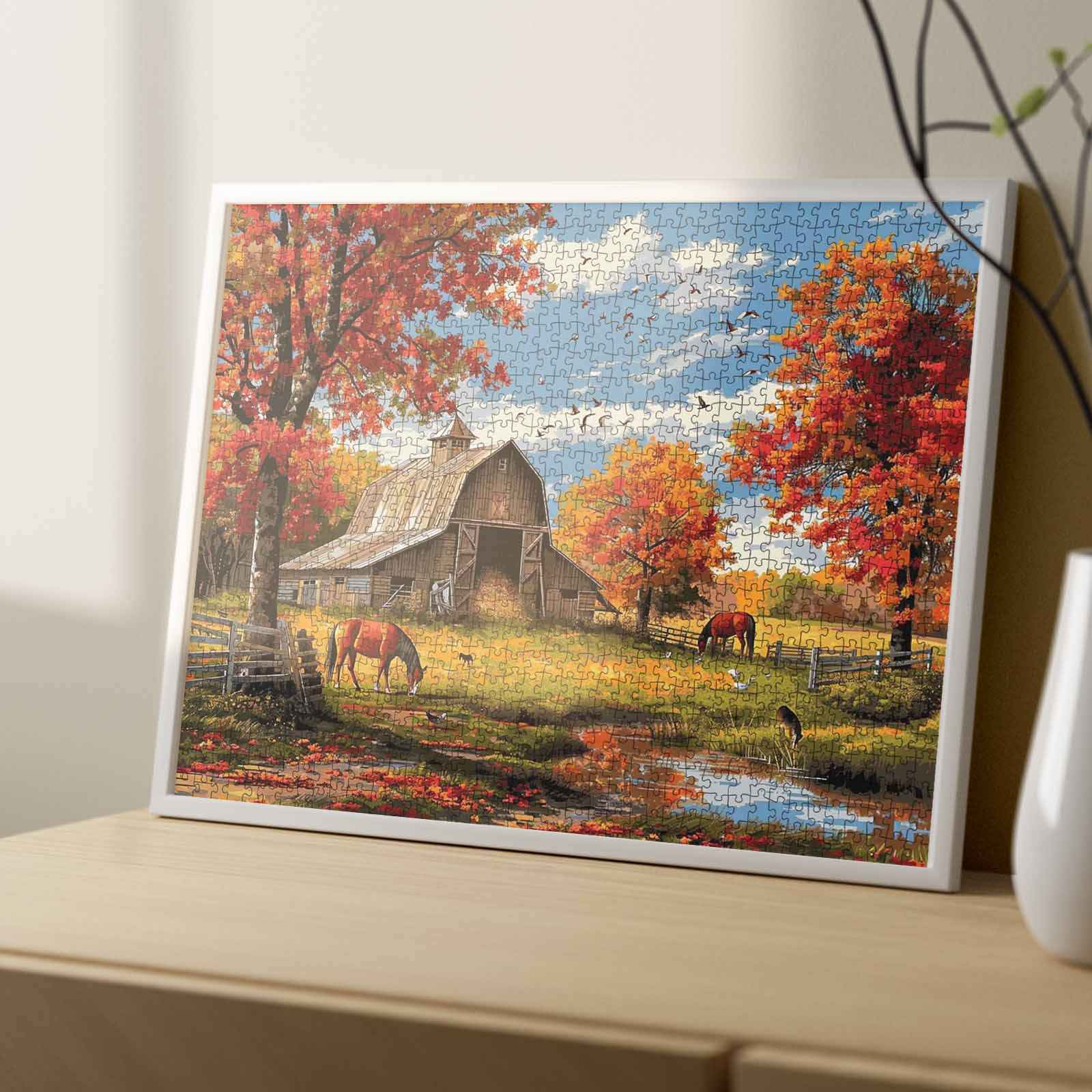 tucocoo-golden-farm-retreat-puzzle-1000-teile-herbstlandschaft image 4