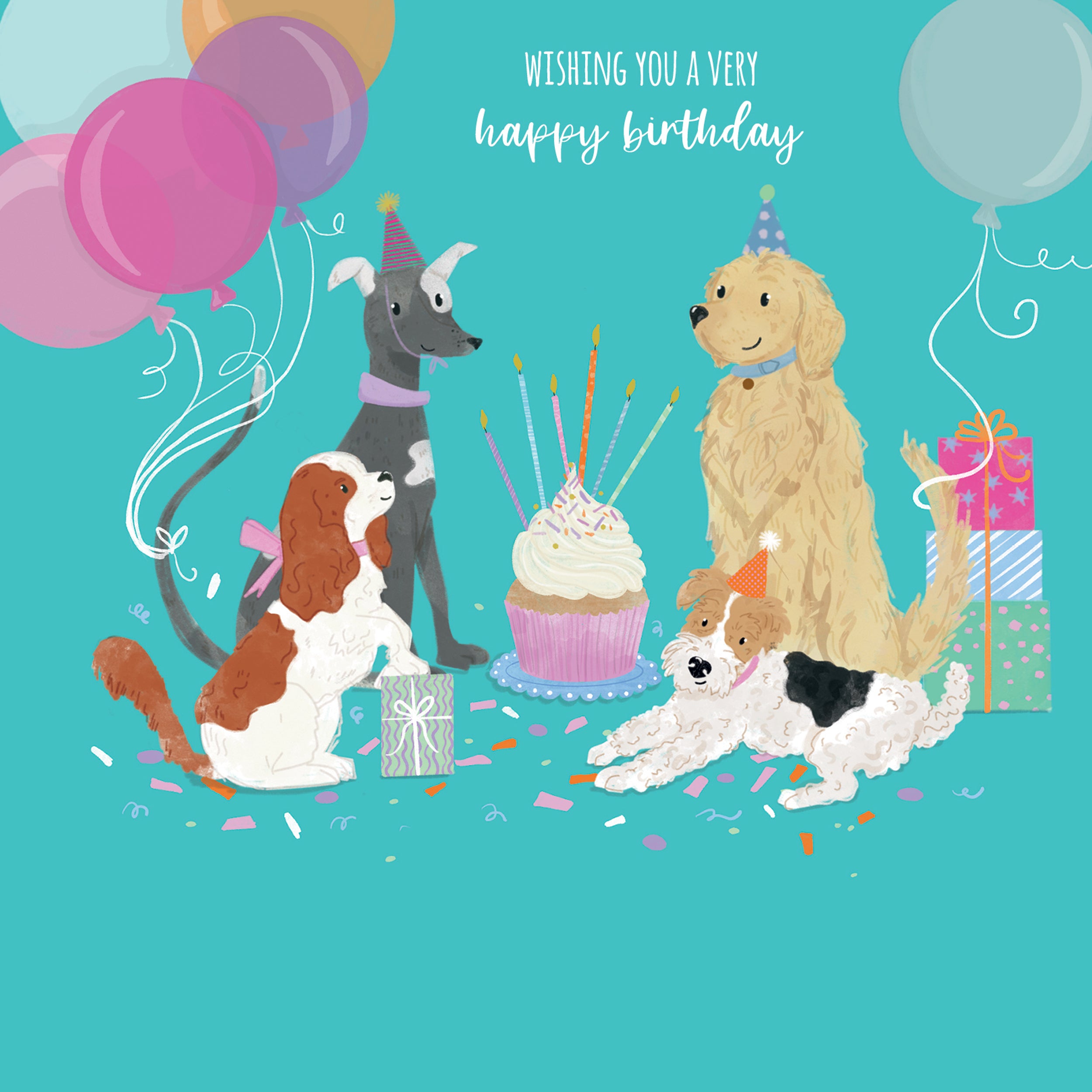 otter-house-party-animals-dogs-geburtstagskarte-hunde image 1