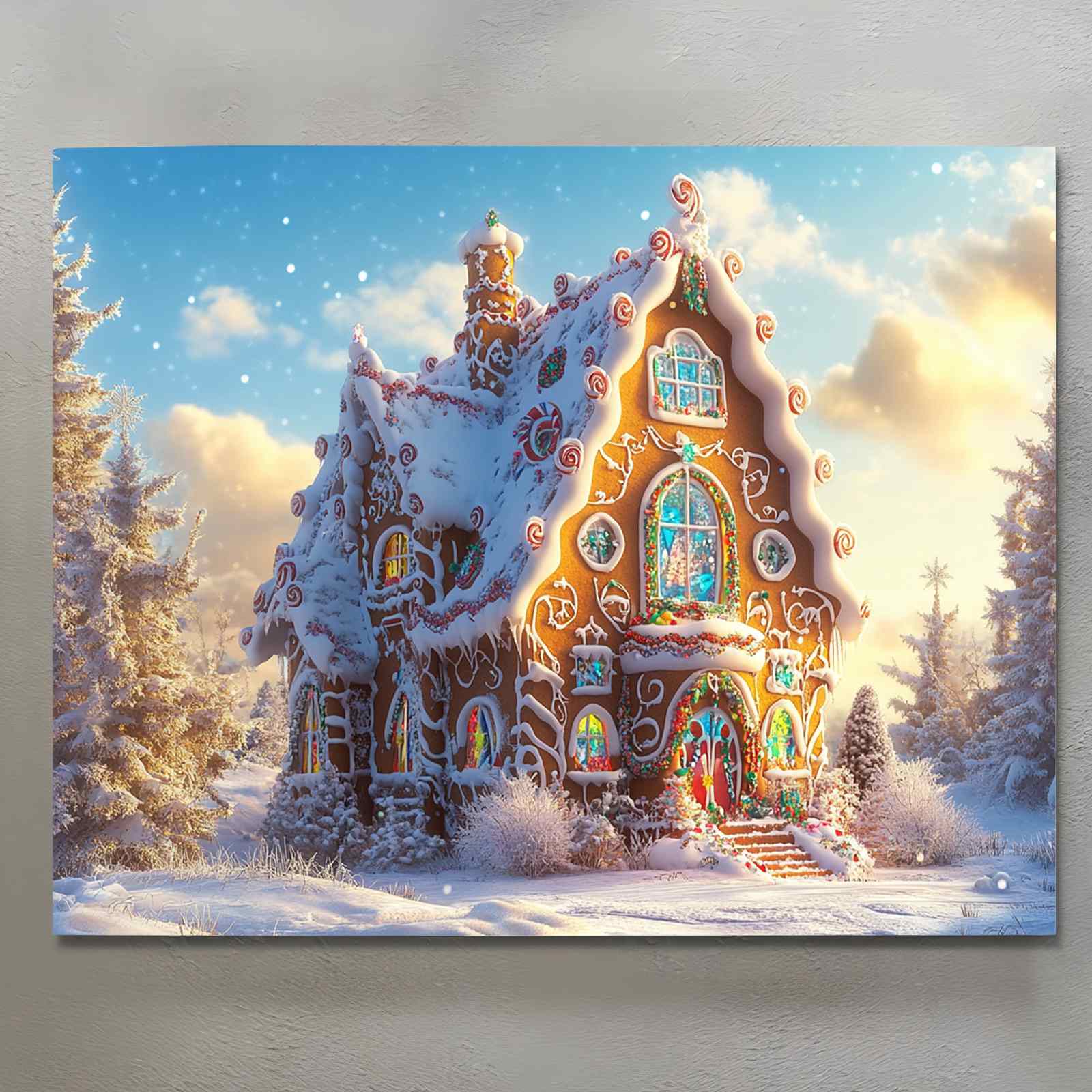 tucocoo-canvas-wall-art-gingerbread-house-leinwandbild-30x40-gerahmt image 2