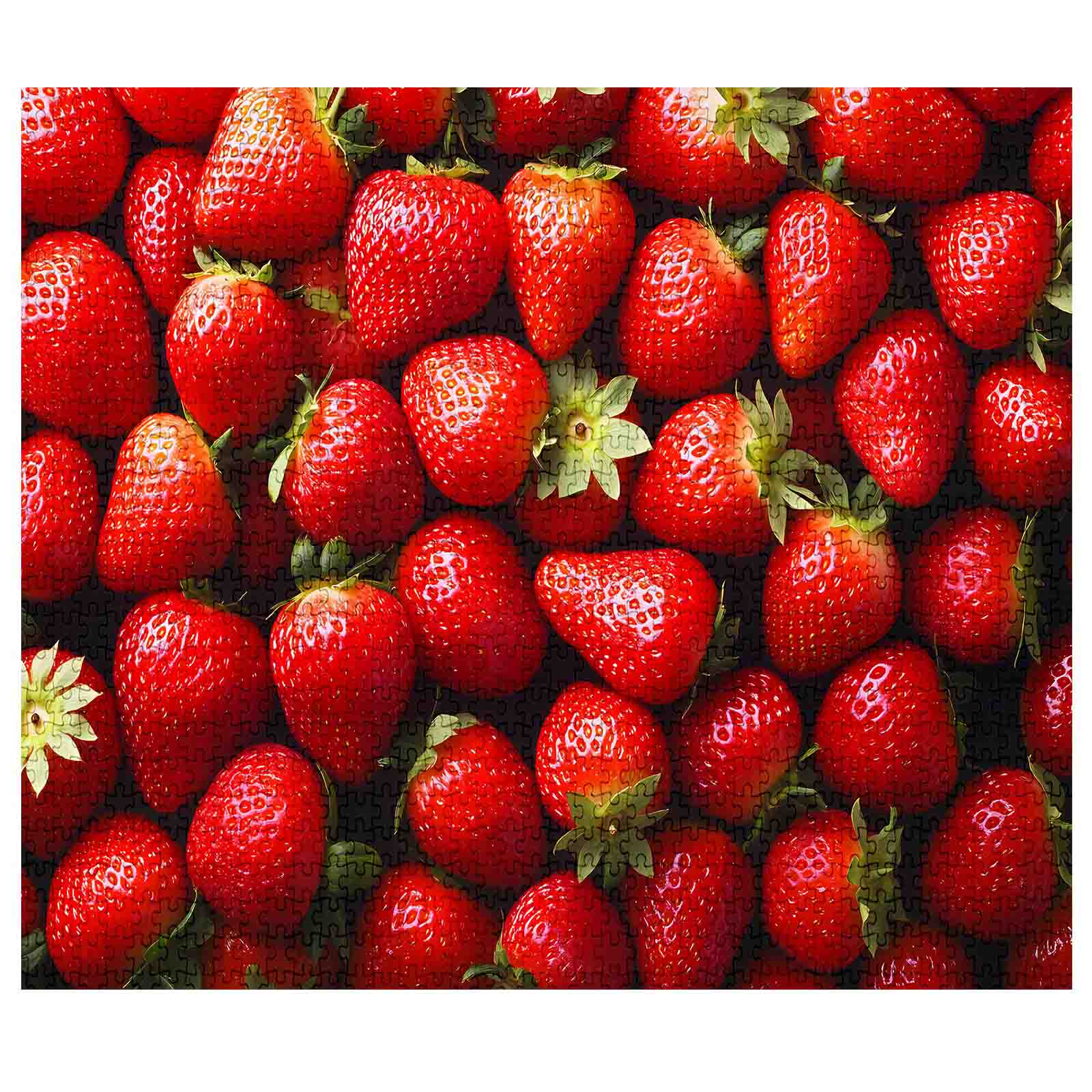 tucocoo-jigsaw-fresh-strawberries-puzzle-1000-teile-erdbeeren image 2