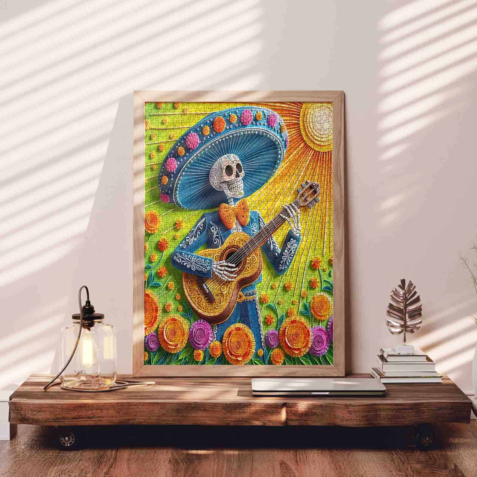 tucocoo-fiesta-skeleton-guitarist-puzzle-1000-teile-mexiko image 3