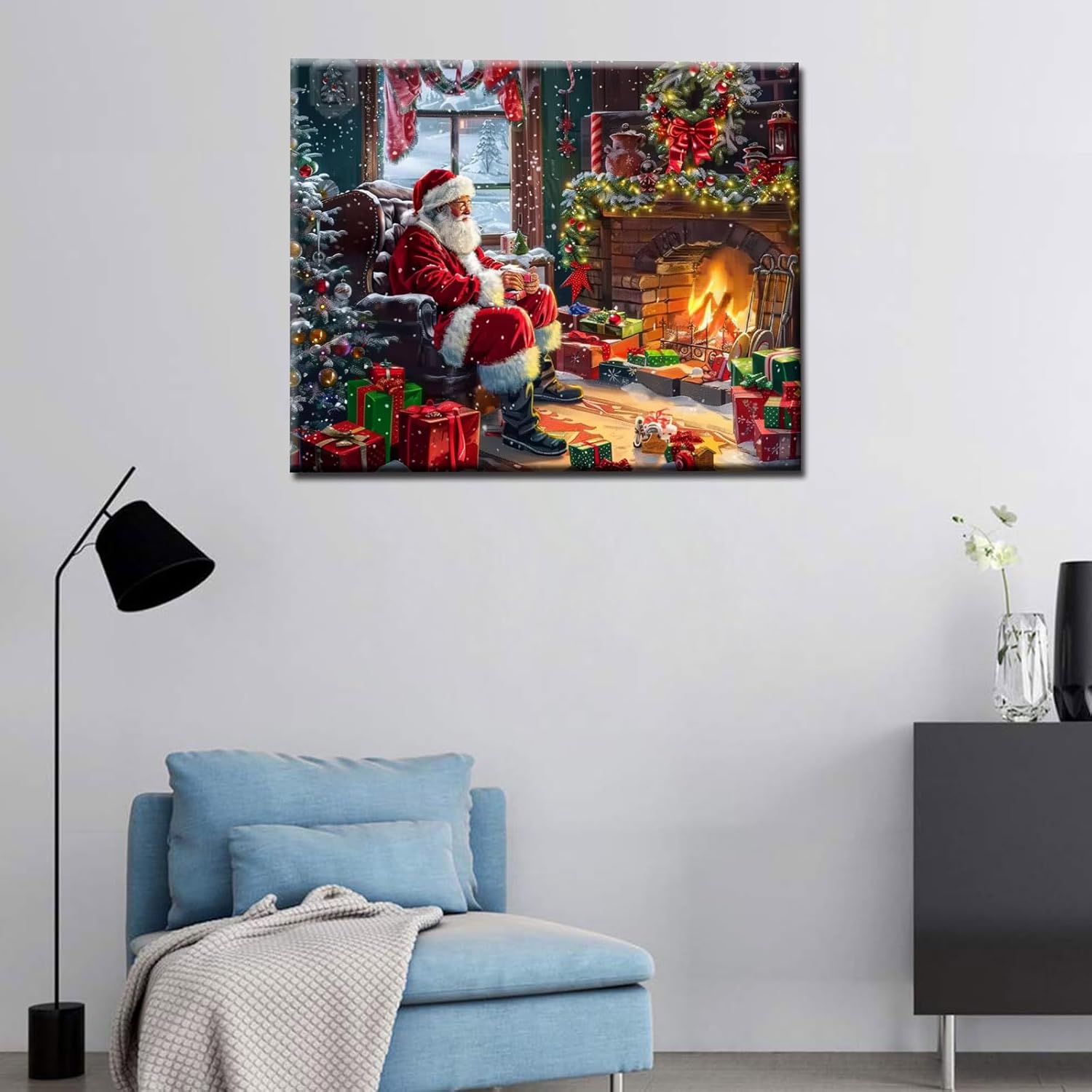 tucocoo-paint-by-numbers-santa-by-fireplace-malen-nach-zahlen-kamin image 3
