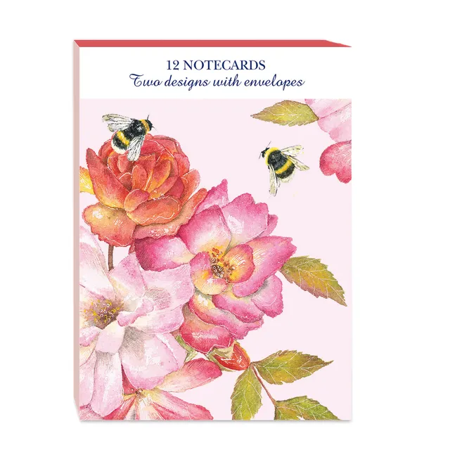otter-house-stationery-beautiful-blooms-notizkarten-12er-set image 1