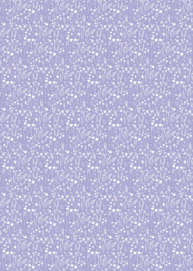 otter-house-lilac-ditsy-seidenpapier-3-bogen-floral image 1
