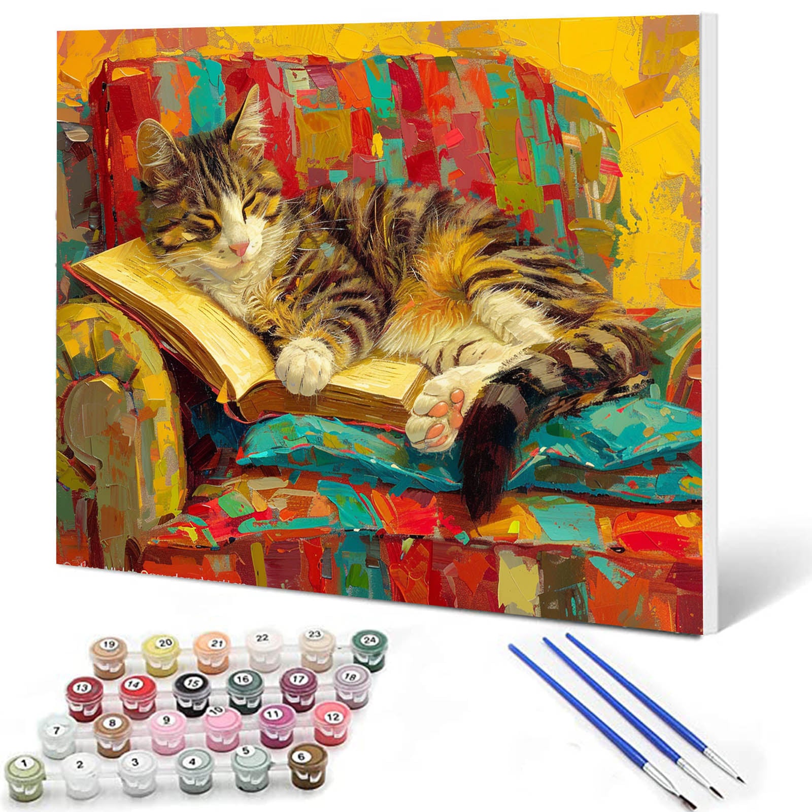 tucocoo-orange-cat-malen-nach-zahlen-40x50-katze image 1