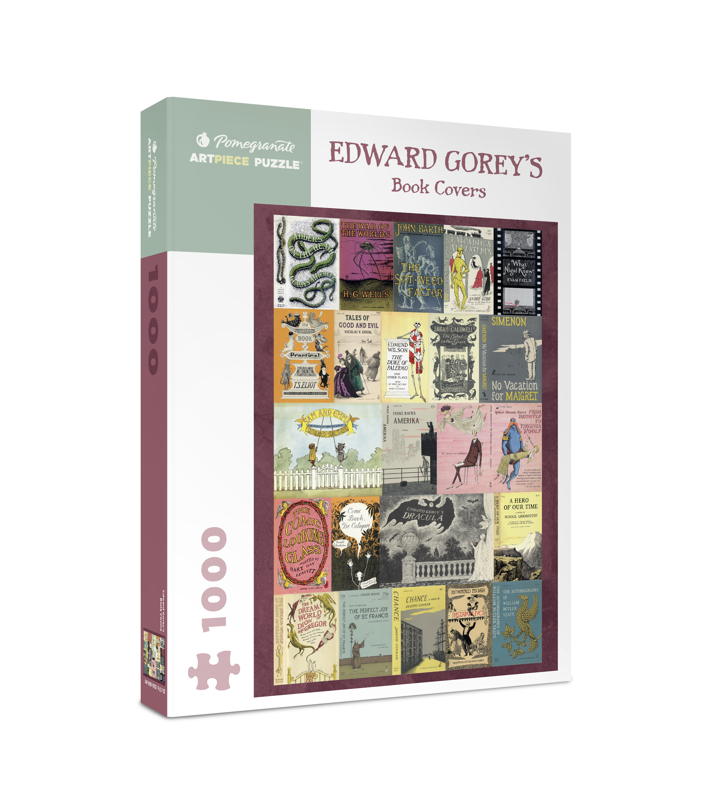 pomegranate-edward-gorey-s-book-covers-puzzle-1000-teile image 1