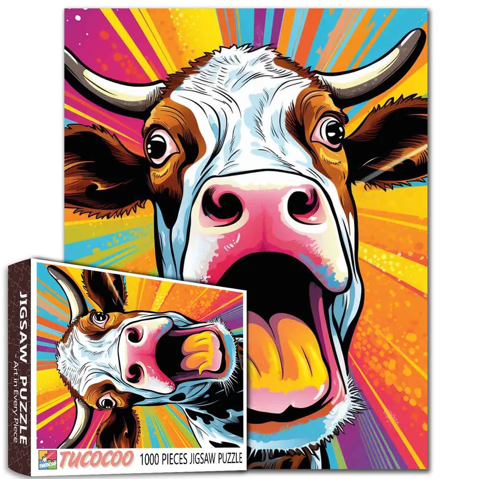 tucocoo-jigsaw-puzzles-pop-art-kuh-puzzle-1000-teile image 1
