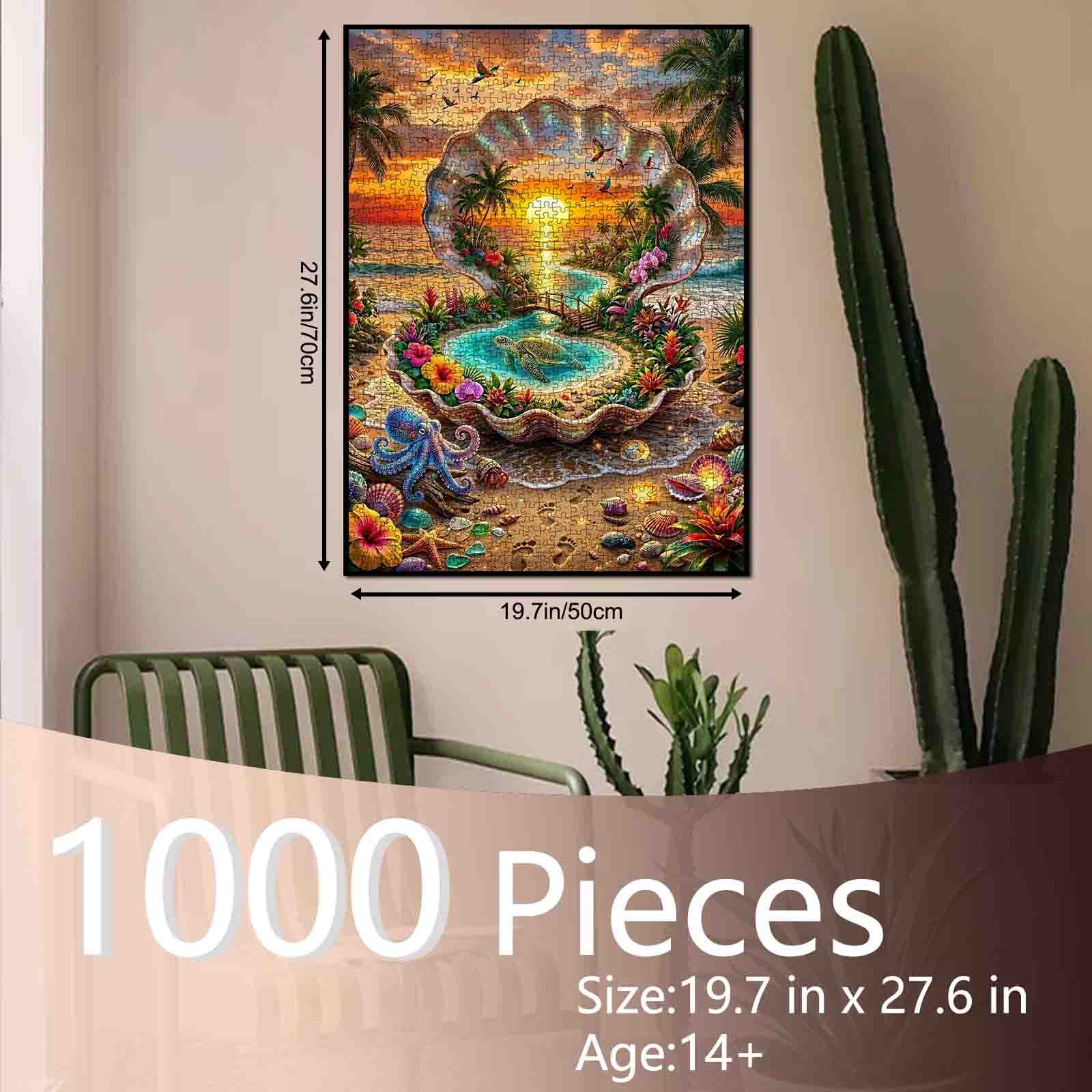 tucocoo-jigsaw-puzzles-tropical-shell-lagoon-puzzle-1000-teile image 5