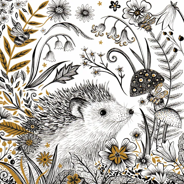 otter-house-ink-moon-hedgehog-gru-karte-igel image 1