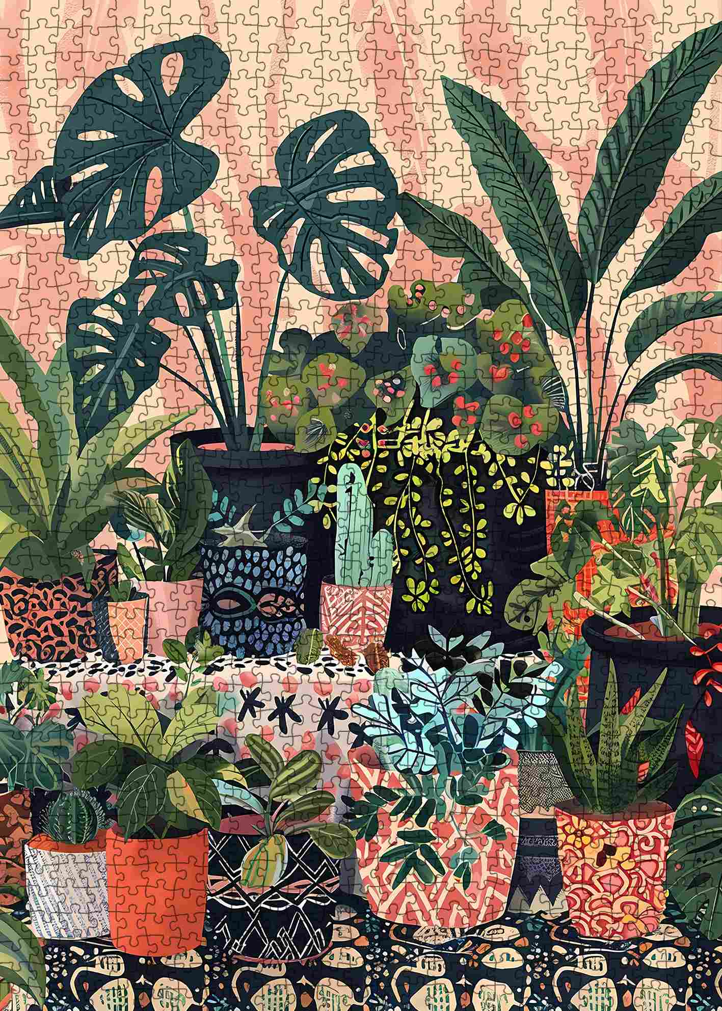 tucocoo-indoor-botanical-plant-puzzle-1000-teile-zimmerpflanzen image 2