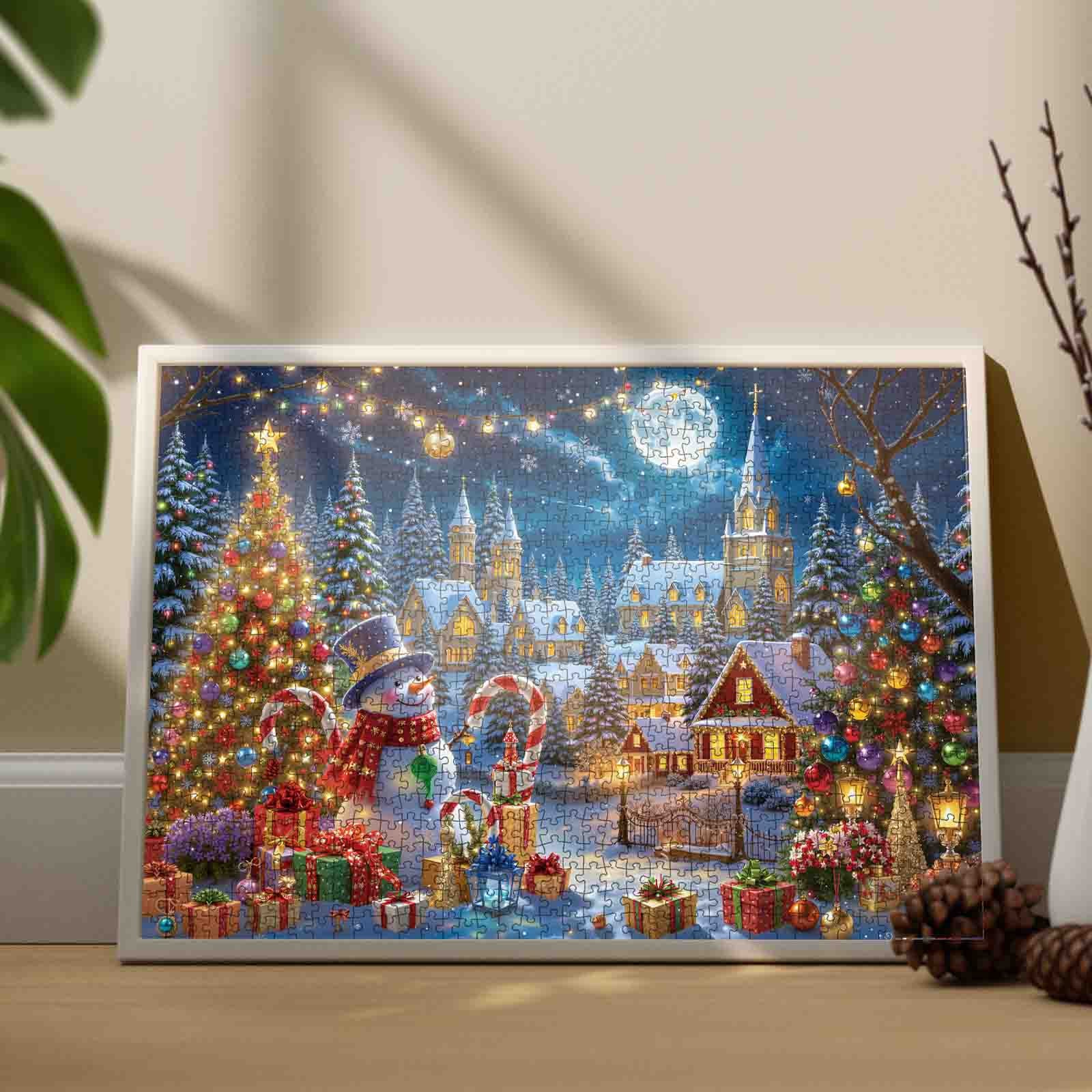 tucocoo-christmas-village-moonlight-puzzle-1000-teile-dorf image 3