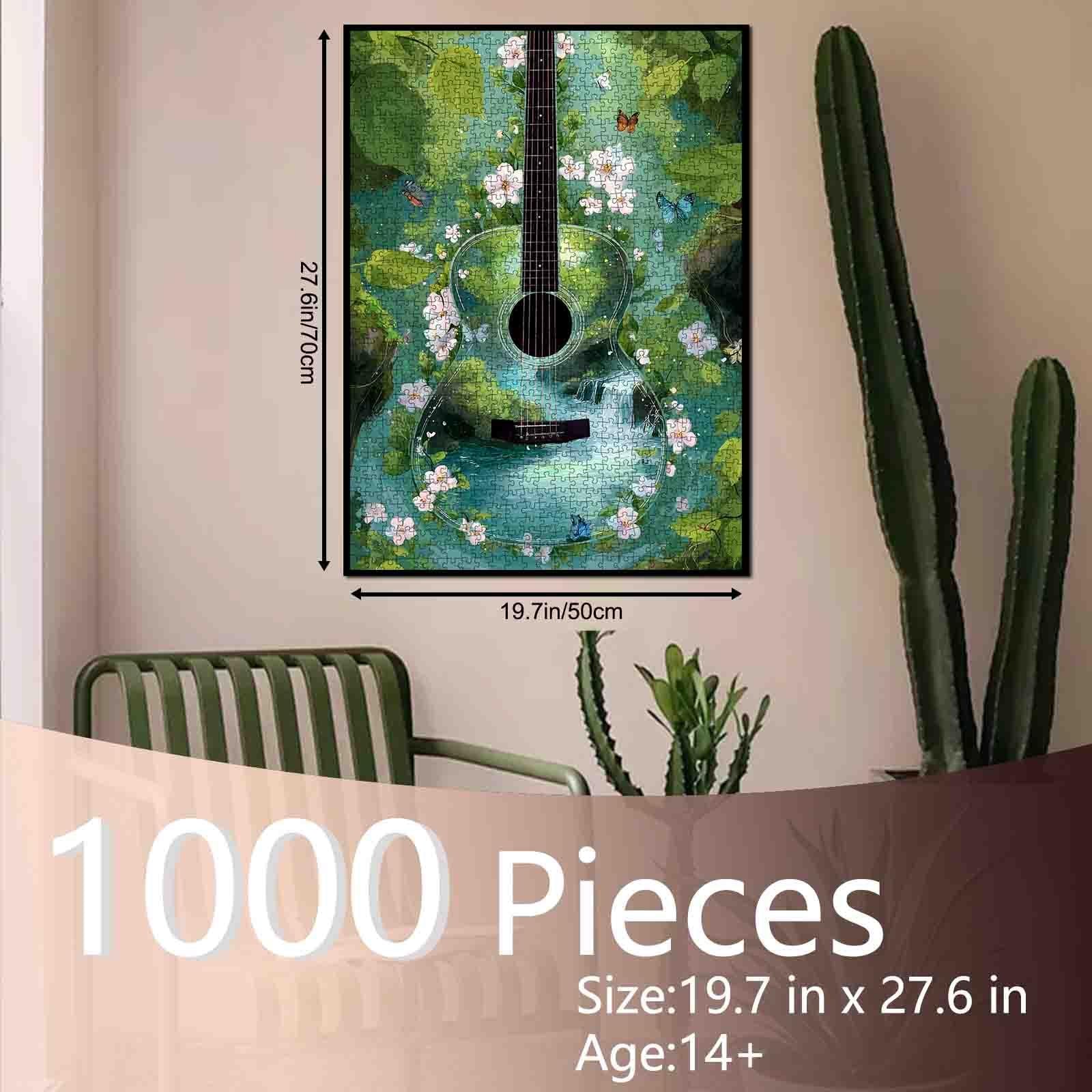 tucocoo-nature-harmony-guitar-puzzle-1000-teile-gitarre image 5