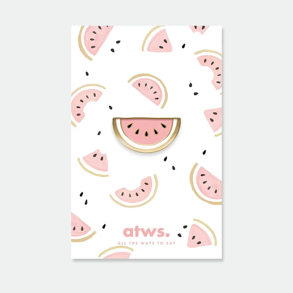 all-the-ways-to-say-watermelon-pin-25x13-mm-melone-gold-emaille image 1