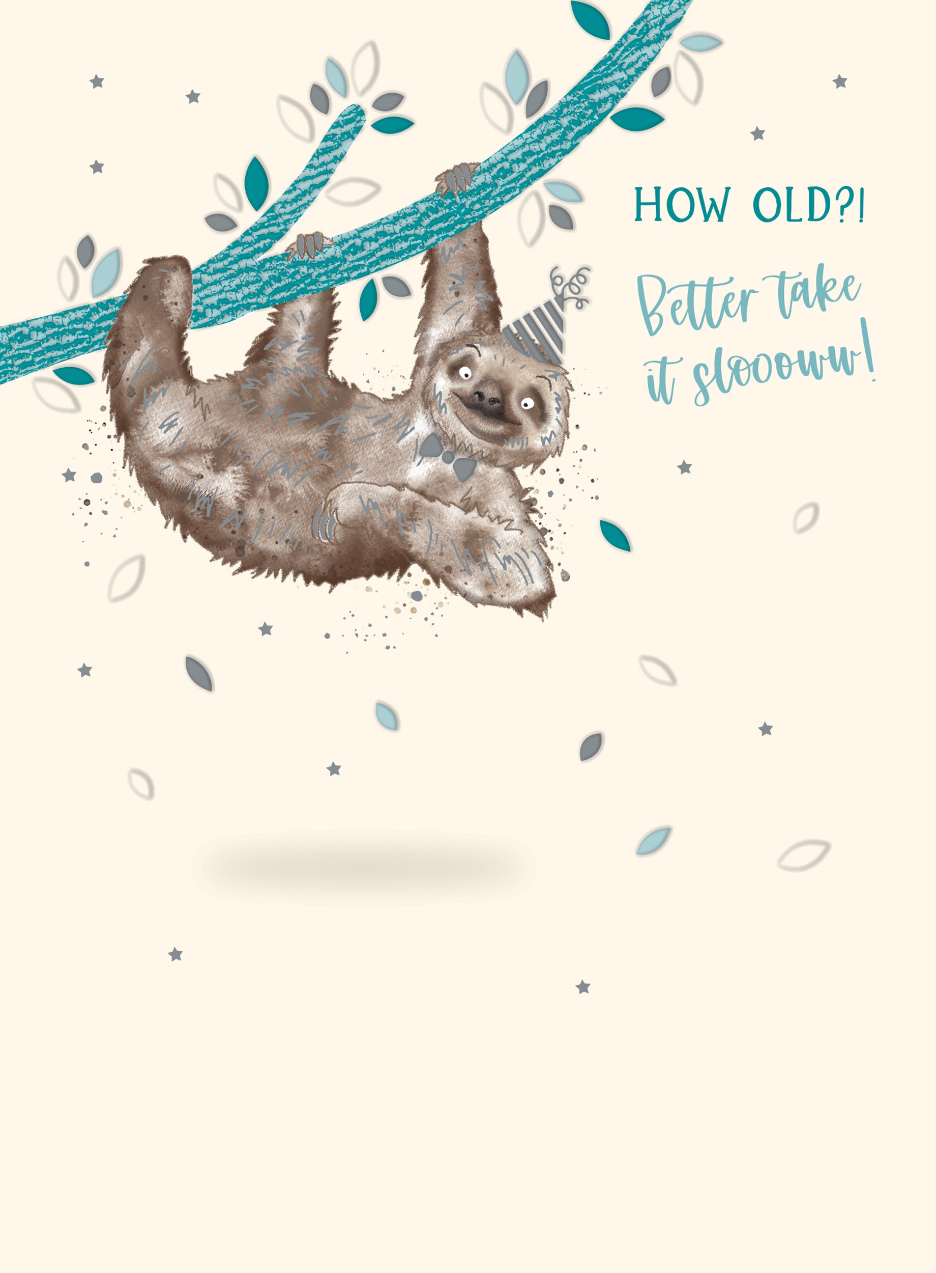 otter-house-animal-crackers-faultier-geburtstagskarte image 1