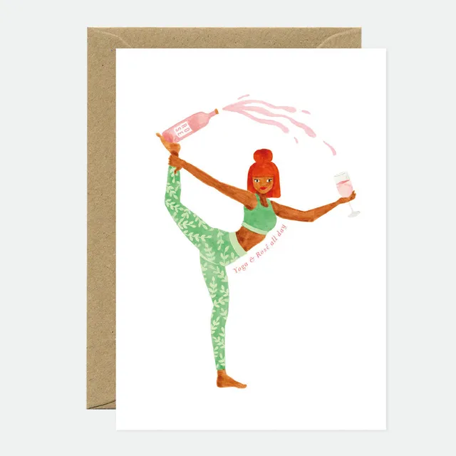 all-the-ways-to-say-yoga-ros-gru-karte-a6-wein-yoga image 1