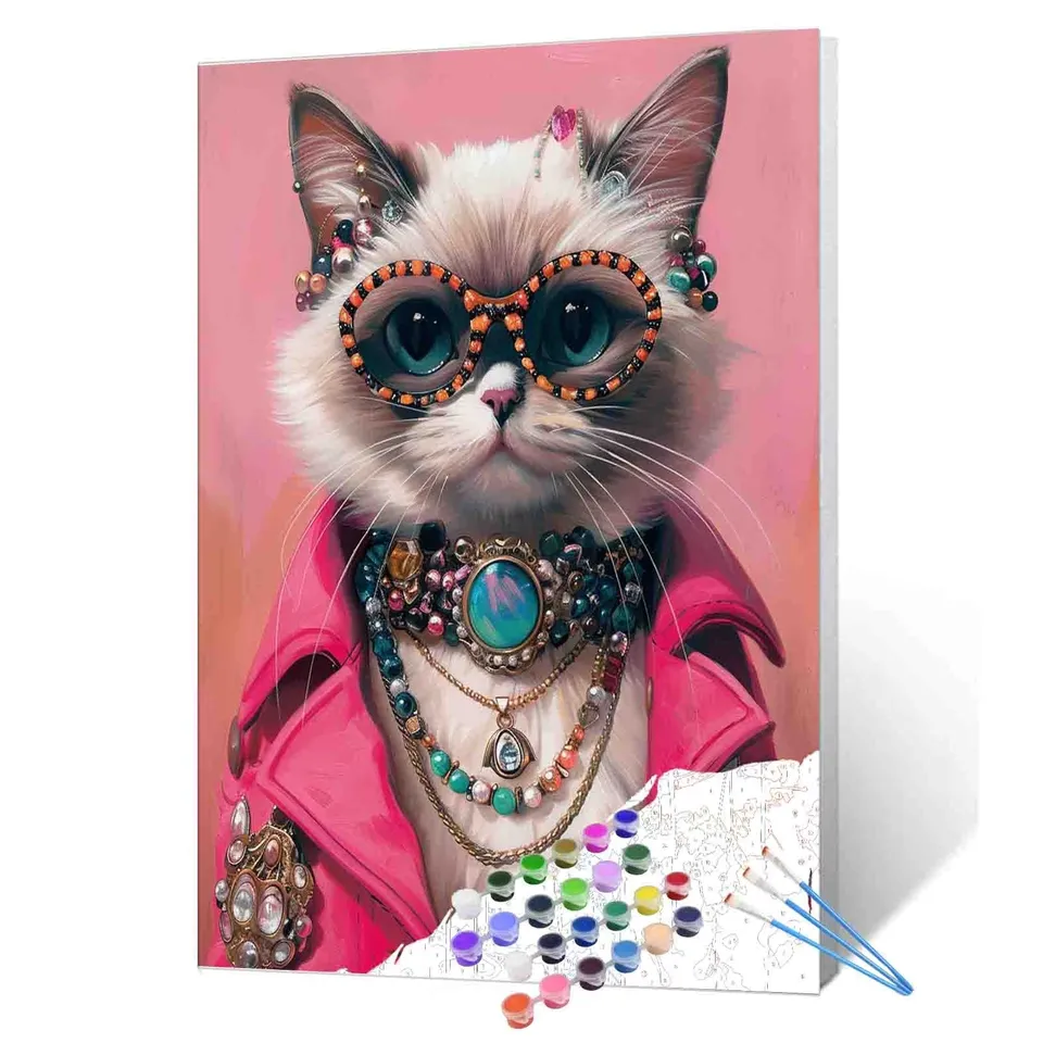 tucocoo-glamorous-jewel-cat-malen-nach-zahlen-40x50 image 1
