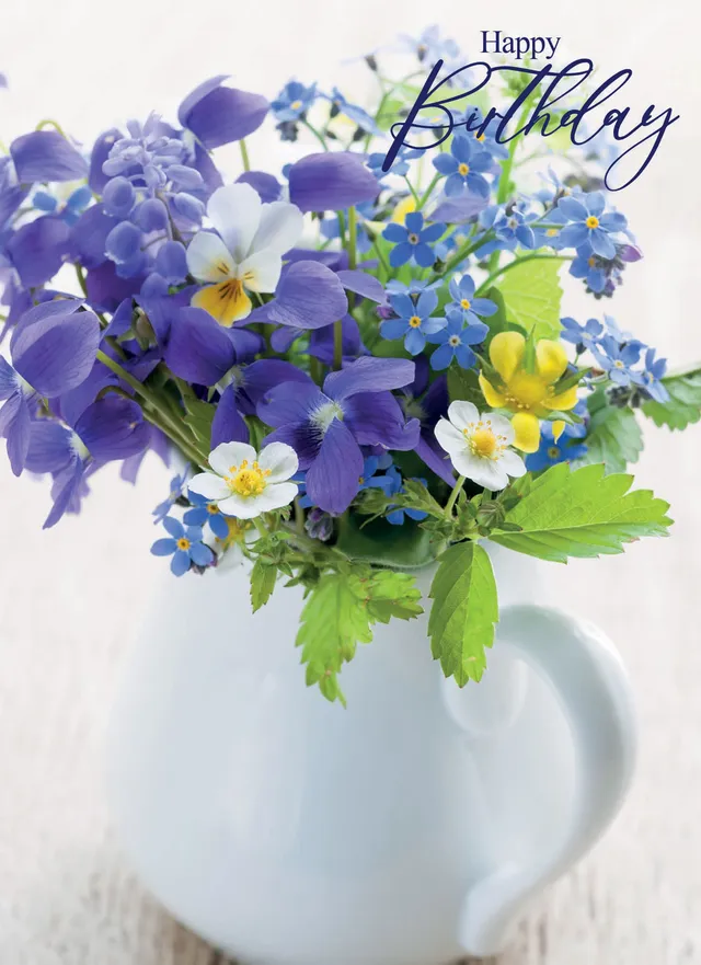 otter-house-floral-geburtstagskarte-blaue-blumen-foto image 1