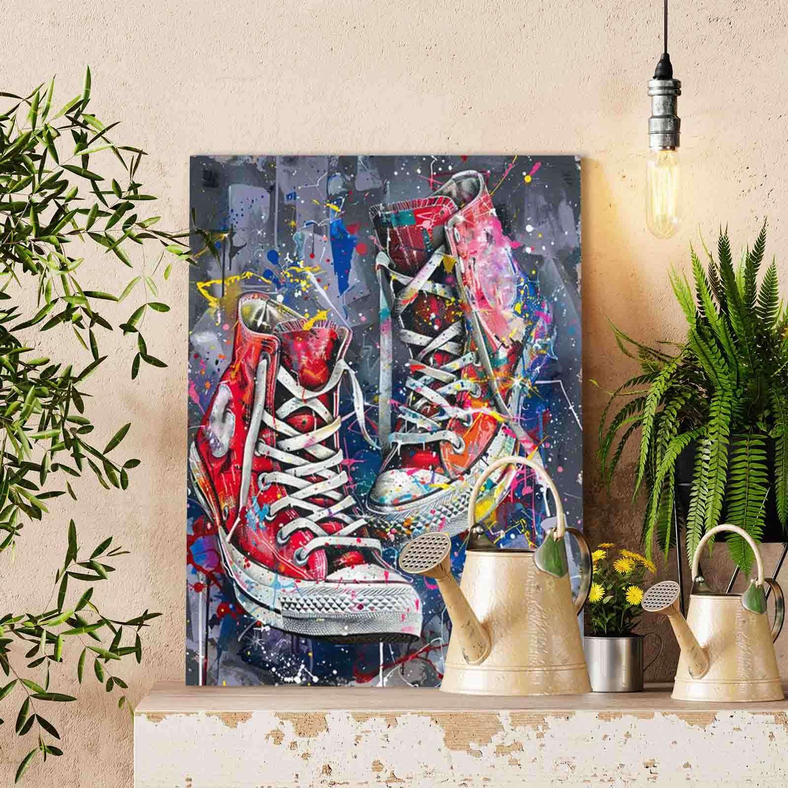 tucocoo-graffiti-red-sneakers-malen-nach-zahlen-40x50 image 2