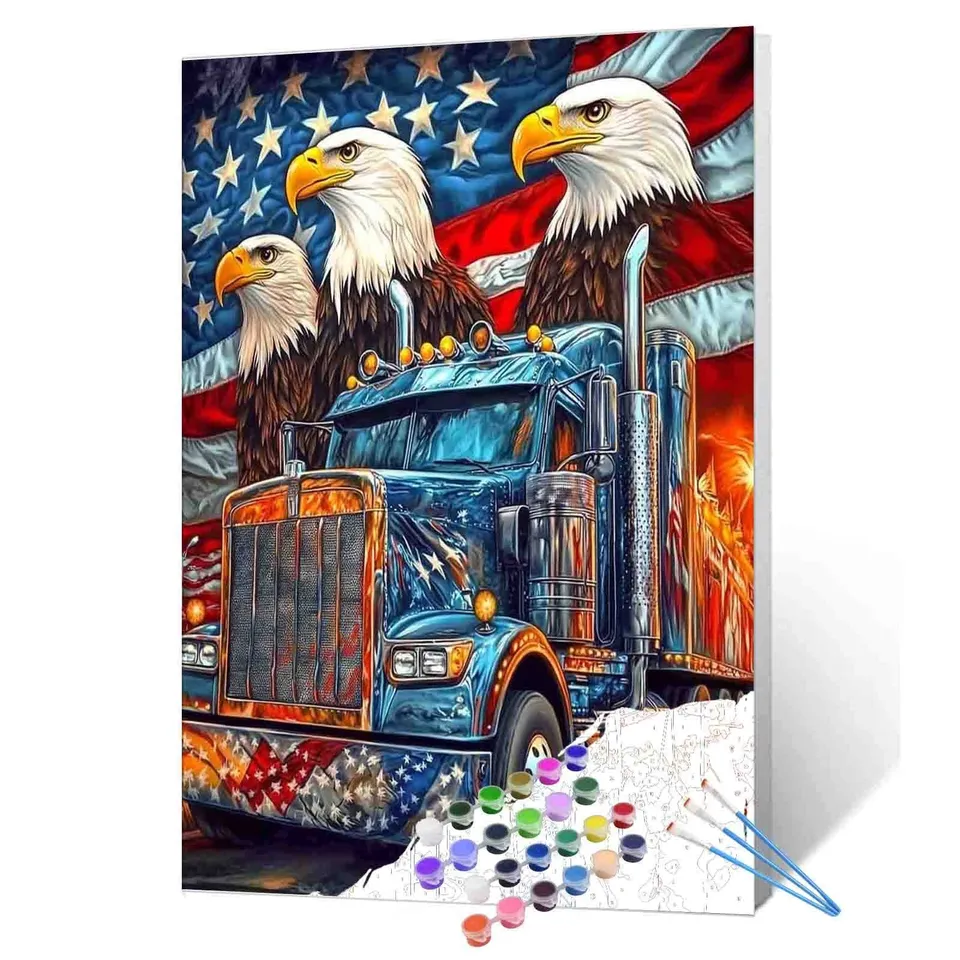 tucocoo-american-glory-truck-malen-nach-zahlen-40x50-ohne-rahmen image 1