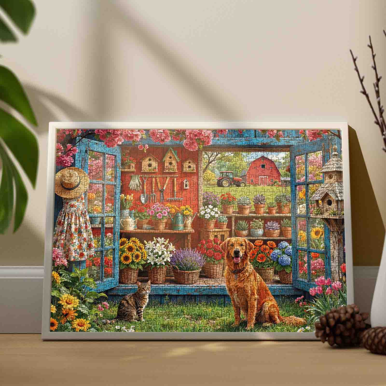 tucocoo-spring-farm-garden-greenhouse-puzzle-1000-teile-garten image 3