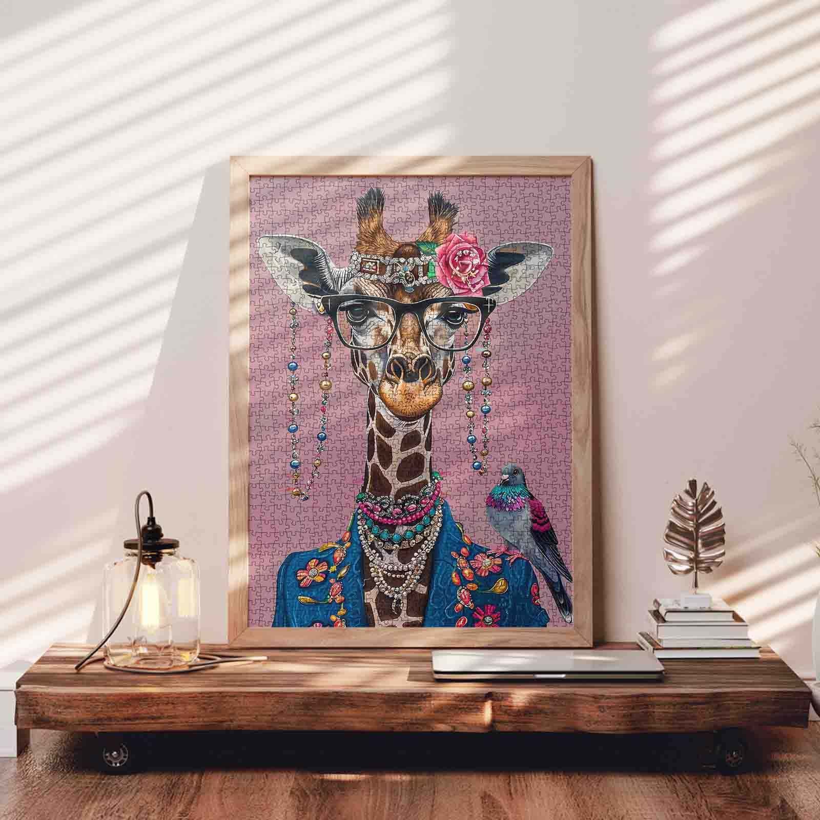 tucocoo-fashionable-giraffe-puzzle-1000-teile-tiermotiv image 3
