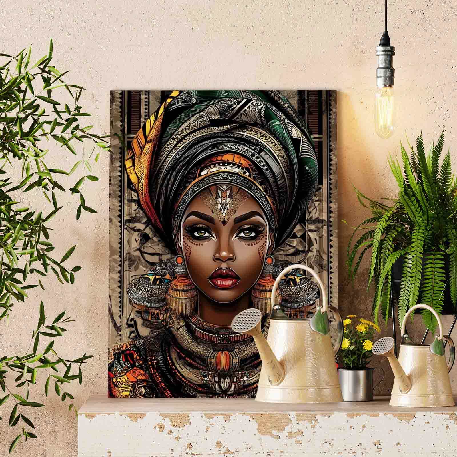 tucocoo-regal-tribal-queen-malen-nach-zahlen-portrait image 2