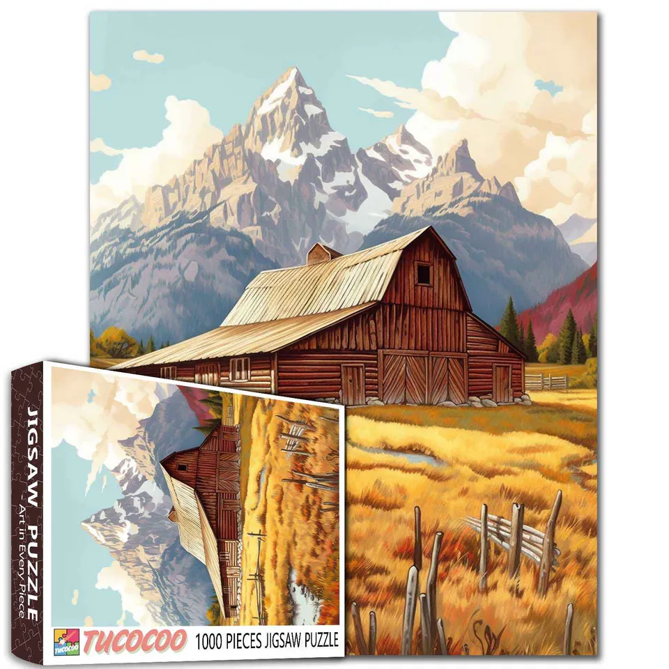 tucocoo-mountain-barn-retreat-puzzle-1000-teile-berge image 1