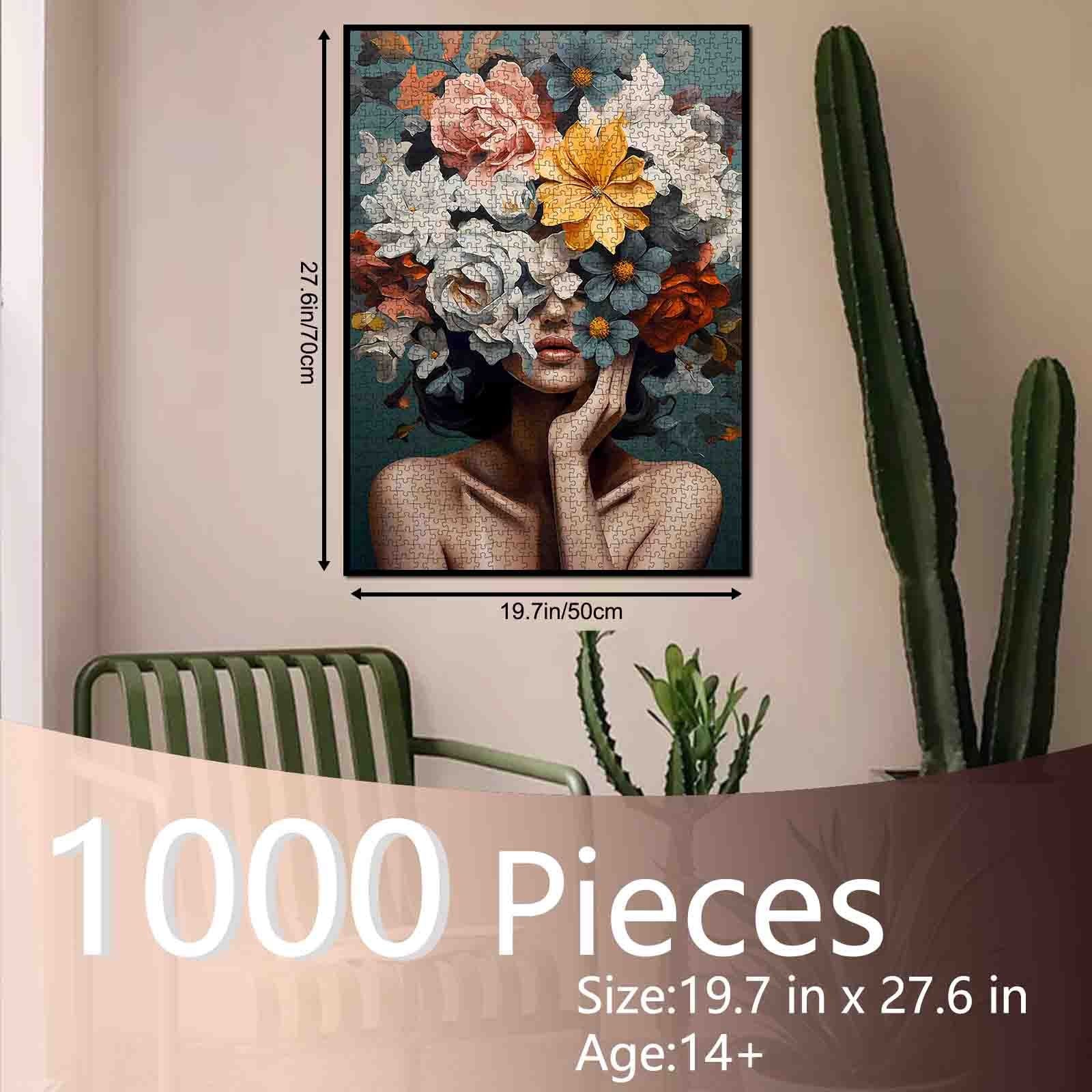 tucocoo-elegant-woman-floral-crown-puzzle-1000-teile image 5