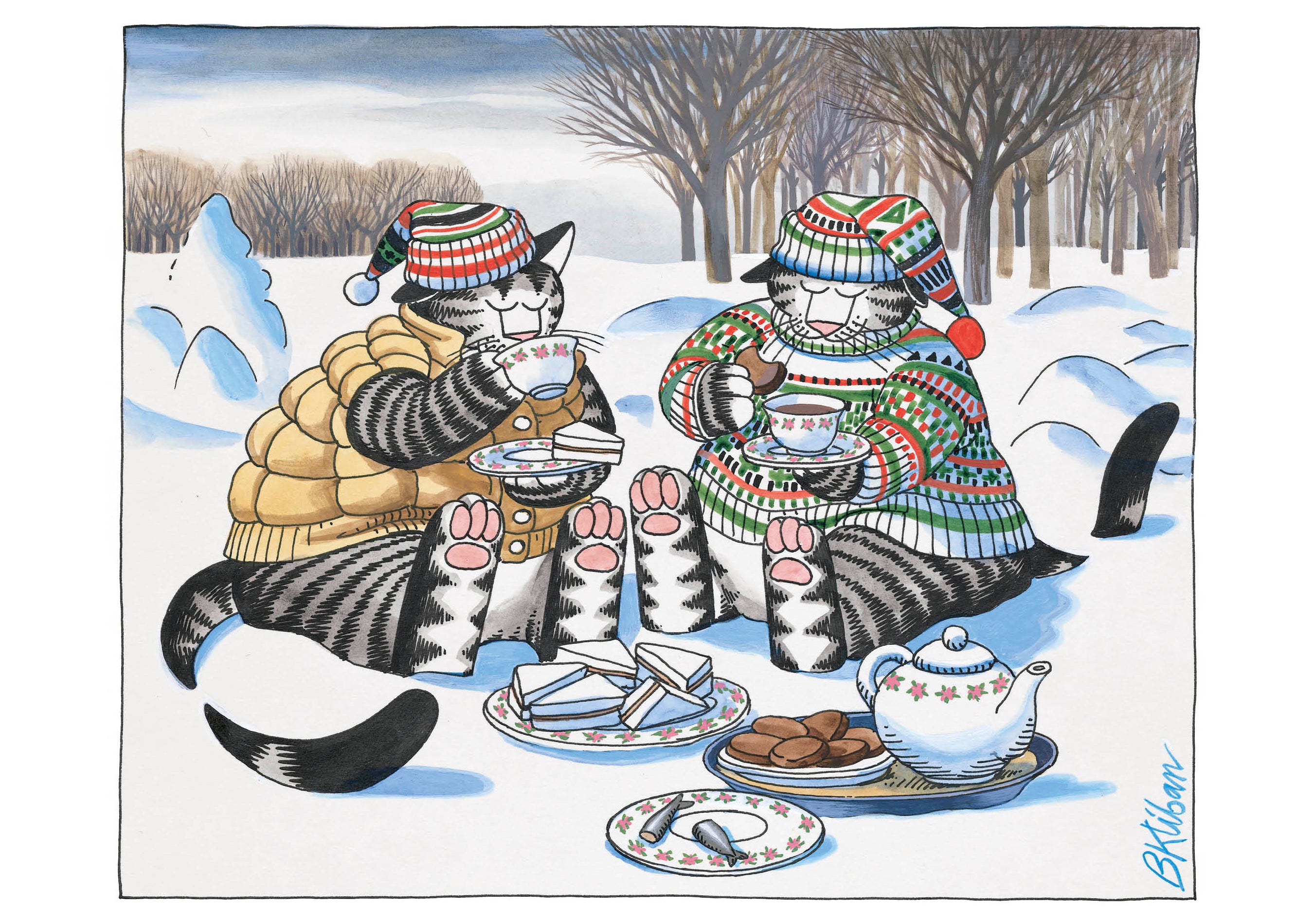 pomegranate-kliban-weihnachtskarten-katzen-tee-humor image 2