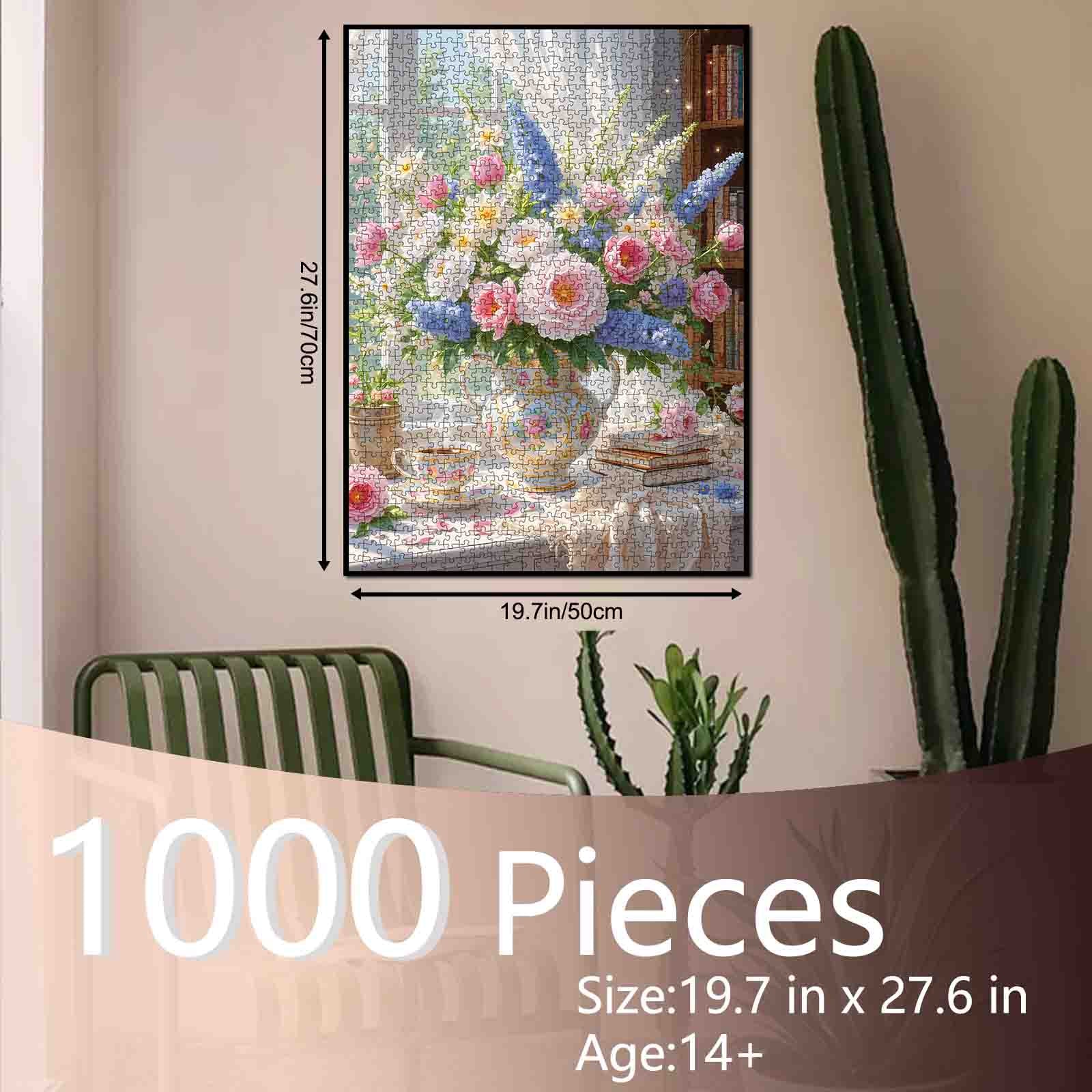 tucocoo-jigsaw-puzzles-sunlit-floral-teacup-puzzle-1000-teile-blumen image 5