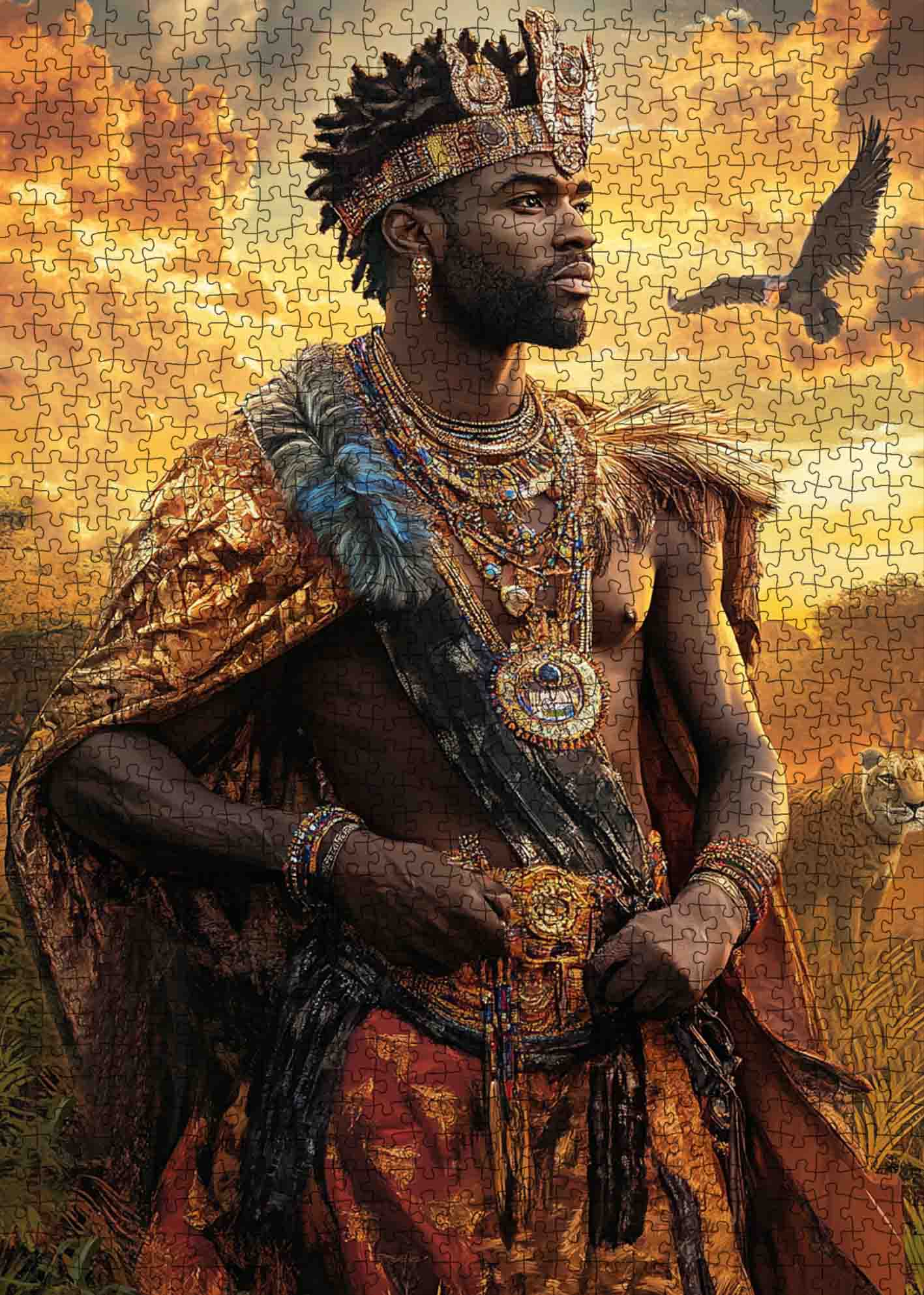 tucocoo-majestic-african-king-eagle-puzzle-1000-teile image 2