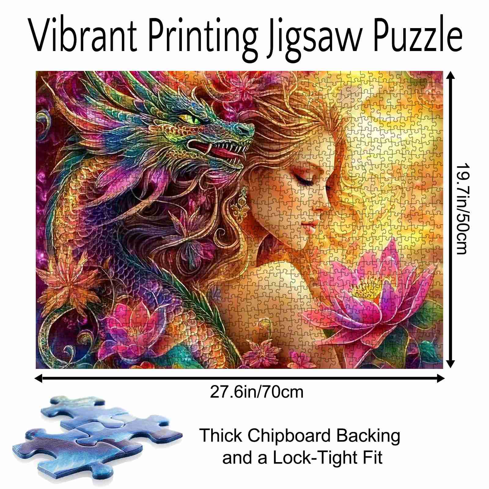 tucocoo-jigsaw-mystical-dragon-enchanted-lotus-puzzle-1000-teile image 5