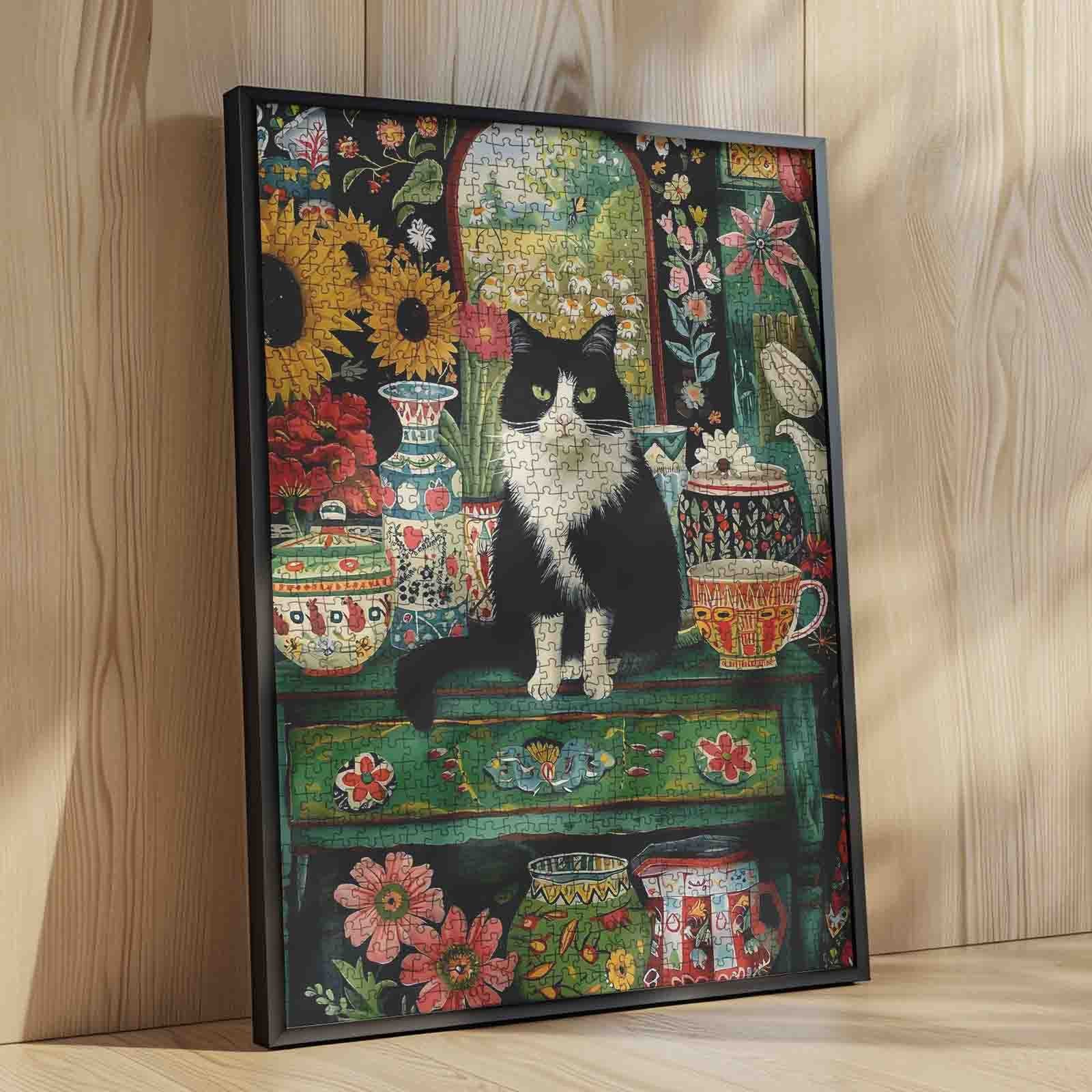tucocoo-black-cat-puzzle-1000-teile-katze-garten image 4