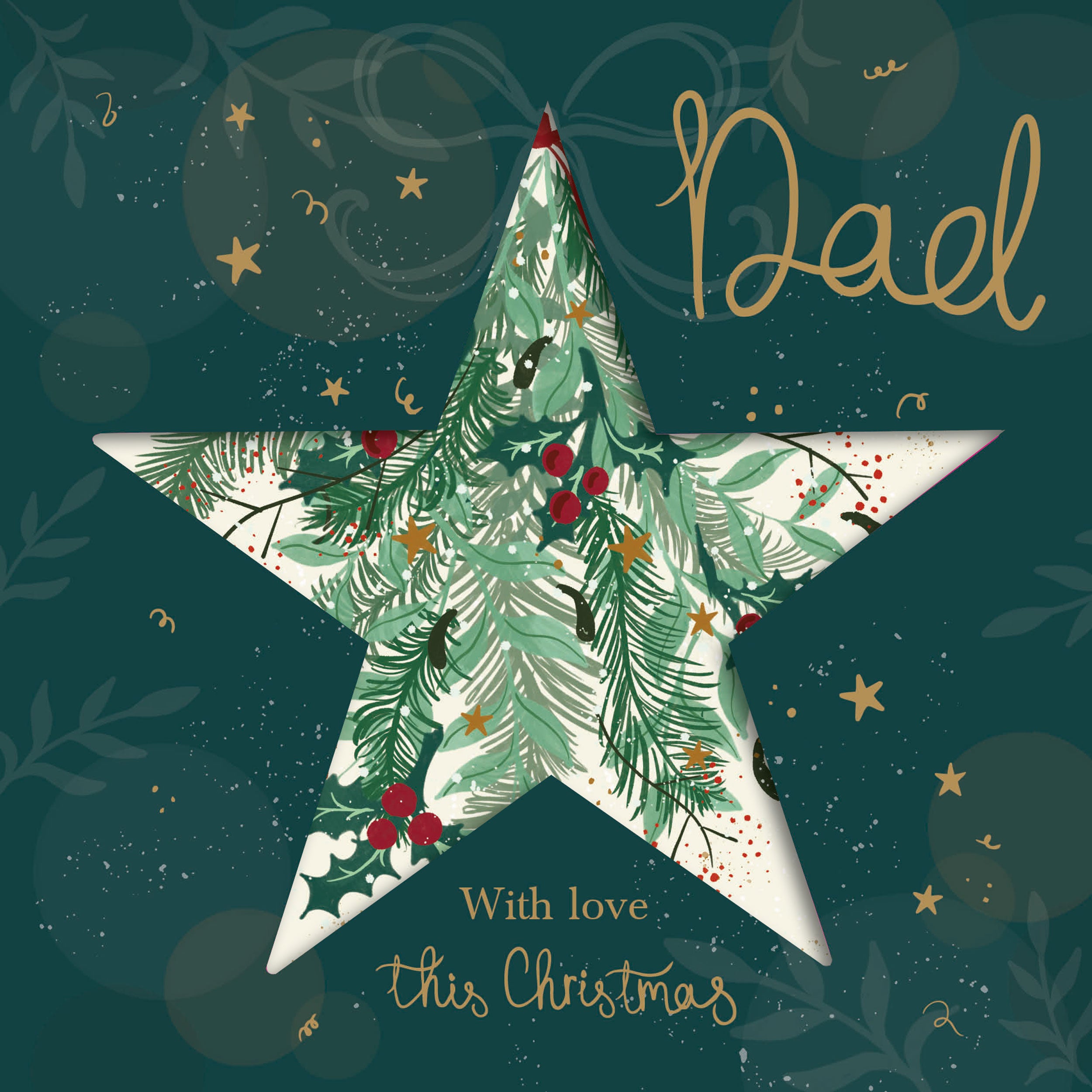 otter-house-dad-star-weihnachtskarte-single-stern-motiv image 2