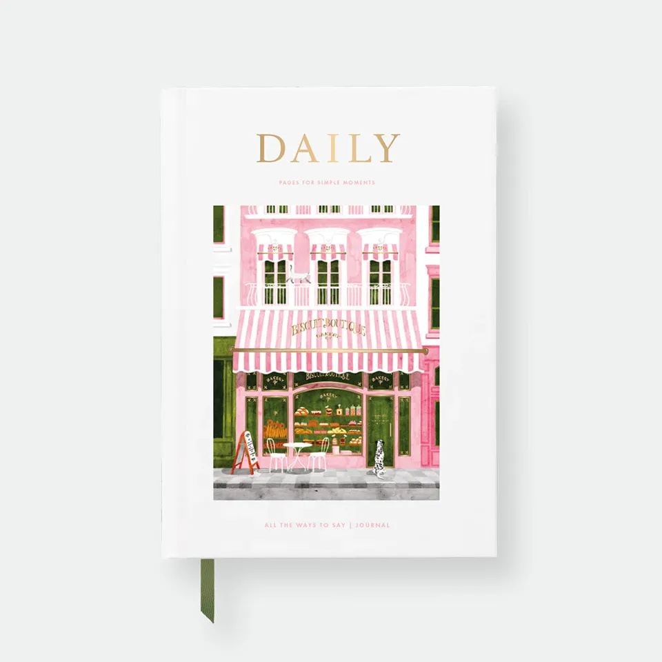 all-the-ways-to-say-daily-bakery-notizbuch-a5-liniert-goldfolie image 1