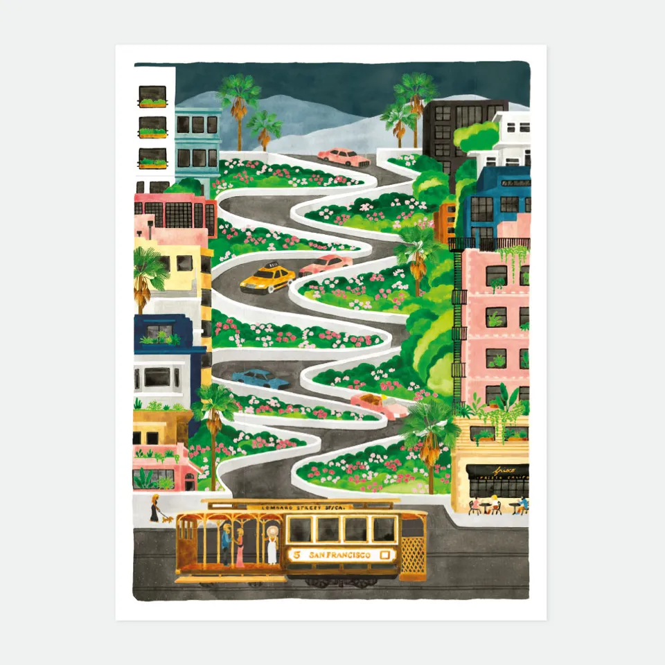 all-the-ways-to-say-lombard-street-poster-stadt image 1