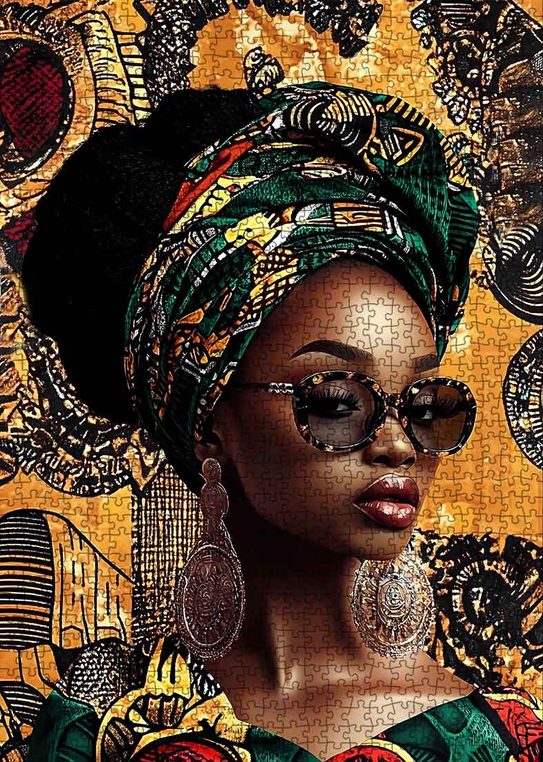tucocoo-african-elegance-portrait-puzzle-1000-teile-portrait-frau image 2