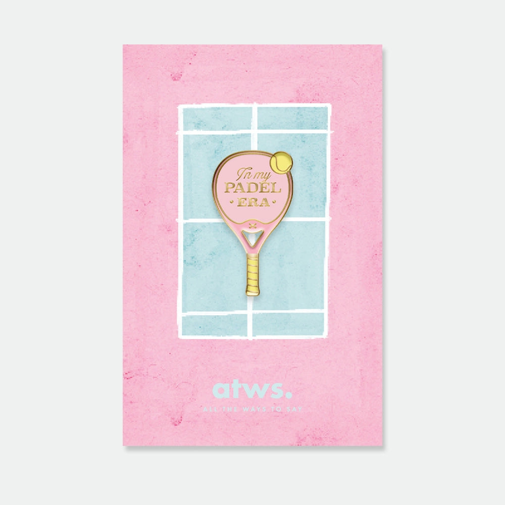all-the-ways-to-say-padel-era-pin-emaille-gold-17x31-mm image 1