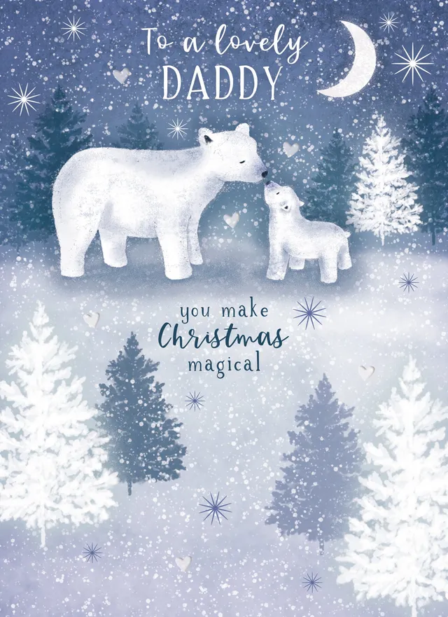 otter-house-christmas-weihnachtskarte-daddy-eisb-r-einzelkarte image 1